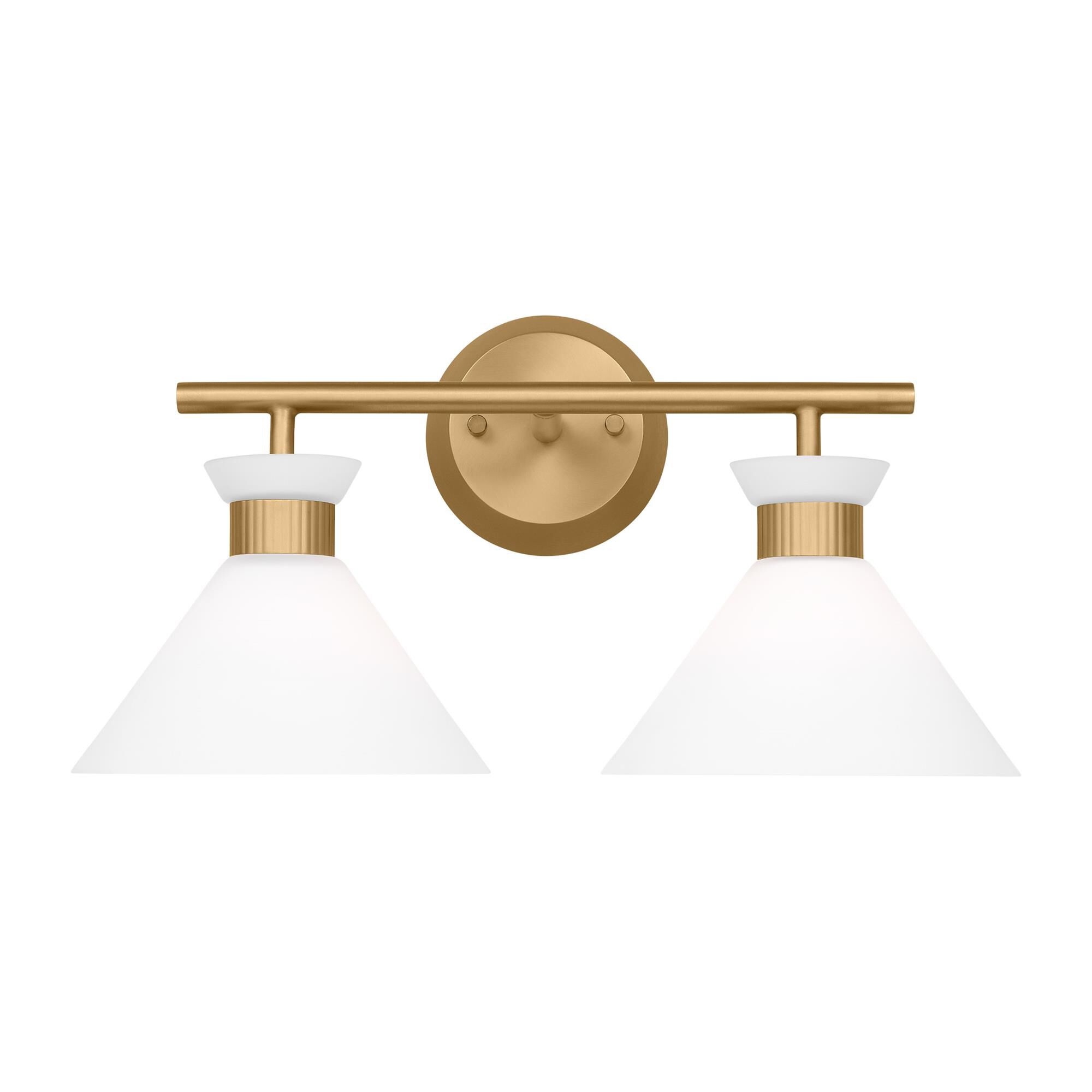 Shown in Satin Brass finish and Etched White Glass s shade