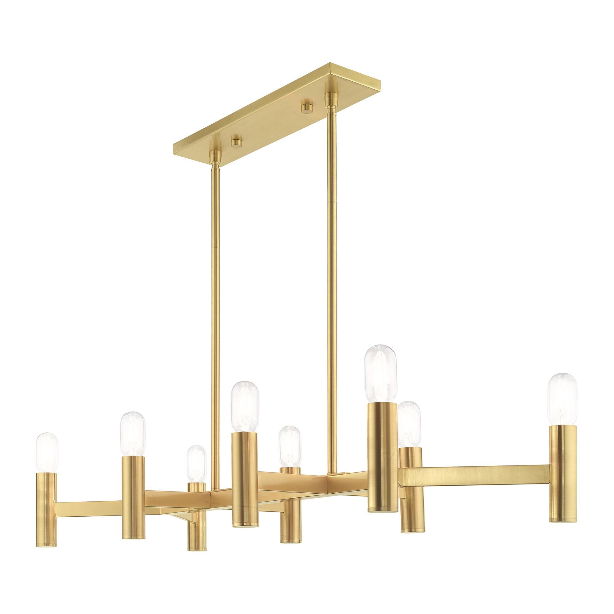 Copenhagen 40 Inch 8 Light Linear Suspension Light by Livex Lighting