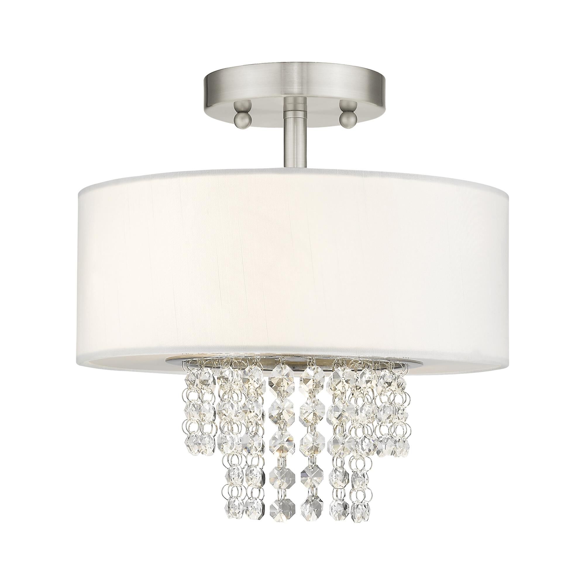 Carlisle 11 Inch 2 Light Semi Flush Mount by Livex Lighting