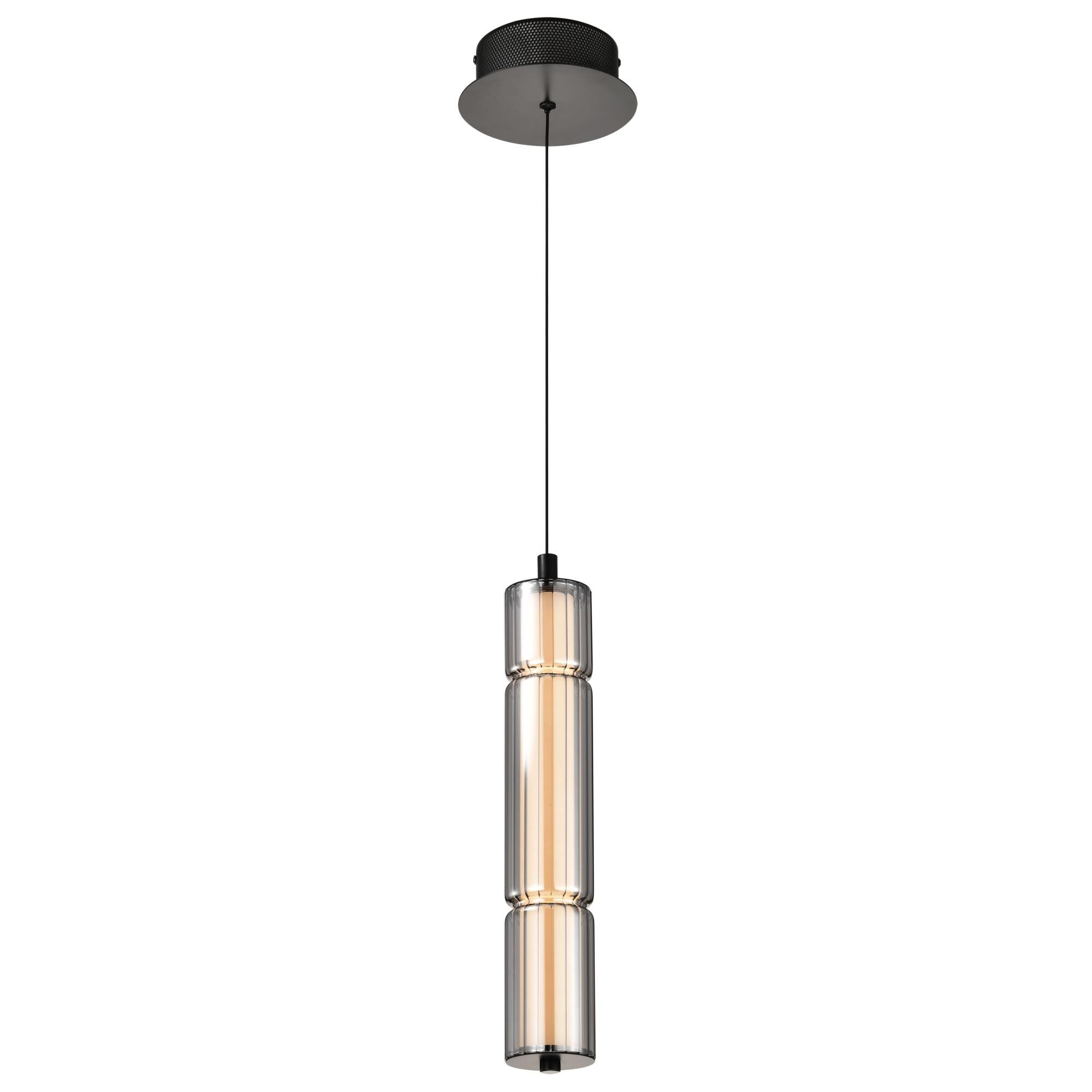 Shown in Matte Black finish and Smoked glass