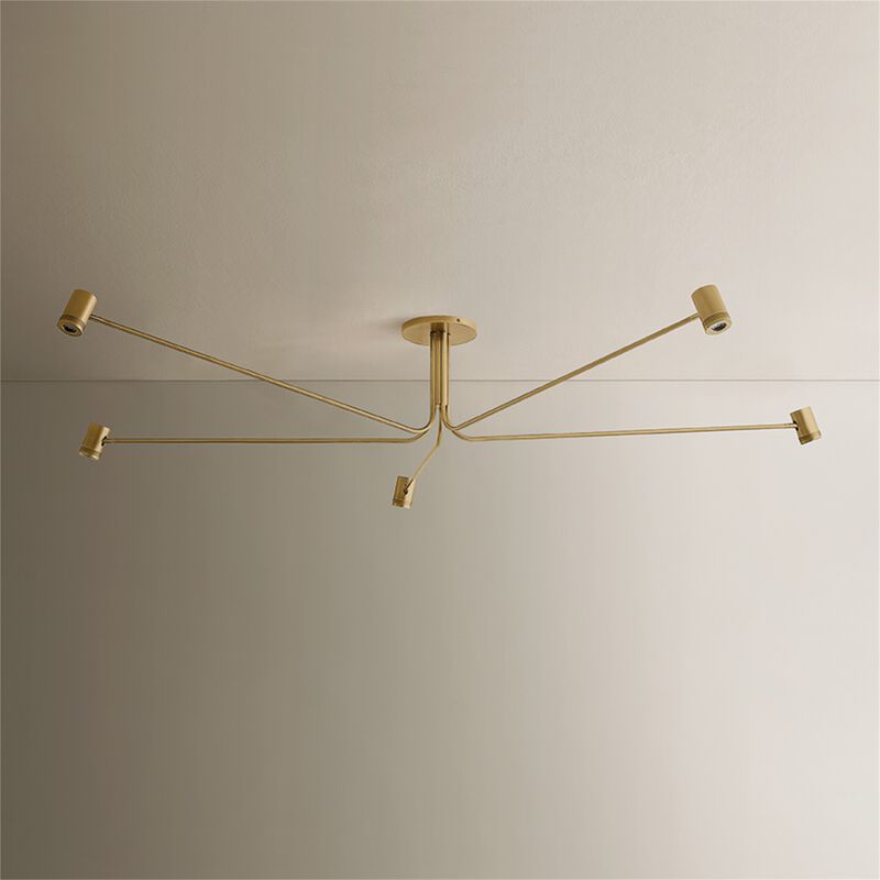 Vertex 70 Inch Semi Flush Mount by Sonneman