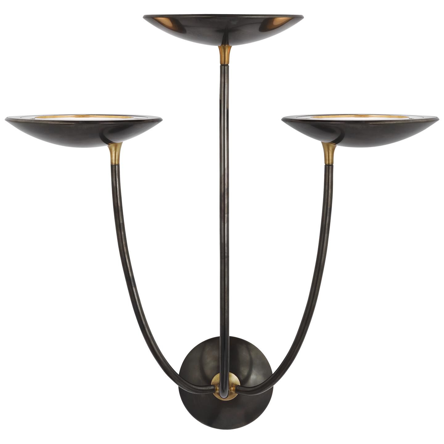 Shown in Bronze And Hand-Rubbed Antique Brass finish