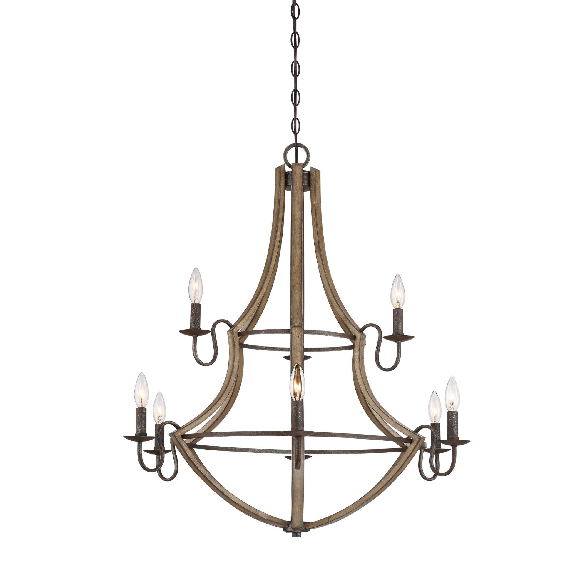 Shire 32 Inch 9 Light Chandelier by Quoizel