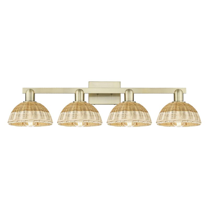 Bruno Marashlian Natural Ballston Dome 36 Inch Bath Vanity Light by Innovations Lighting