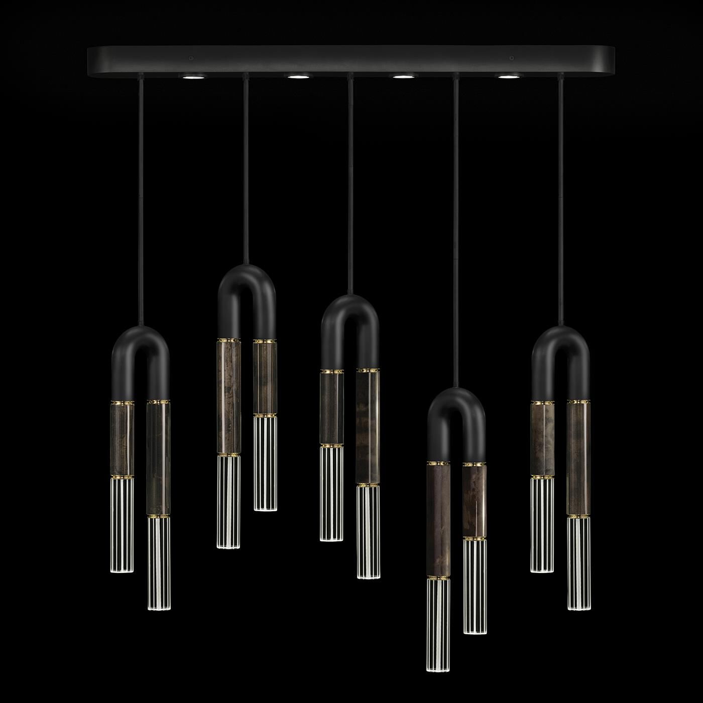 Antonia Linear Suspension Light by Fine Art Handcrafted Lighting
