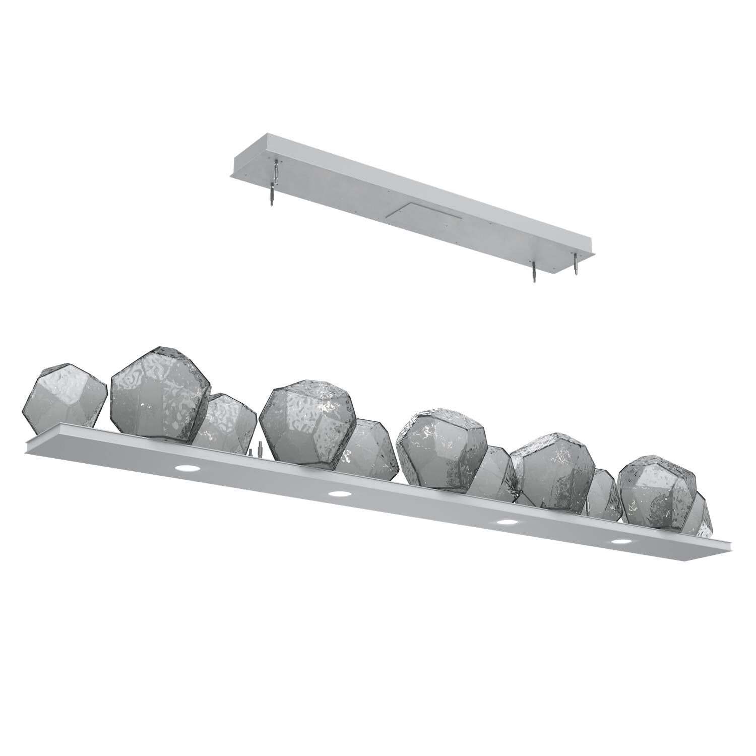 Shown in Classic Silver finish and Smoke glass