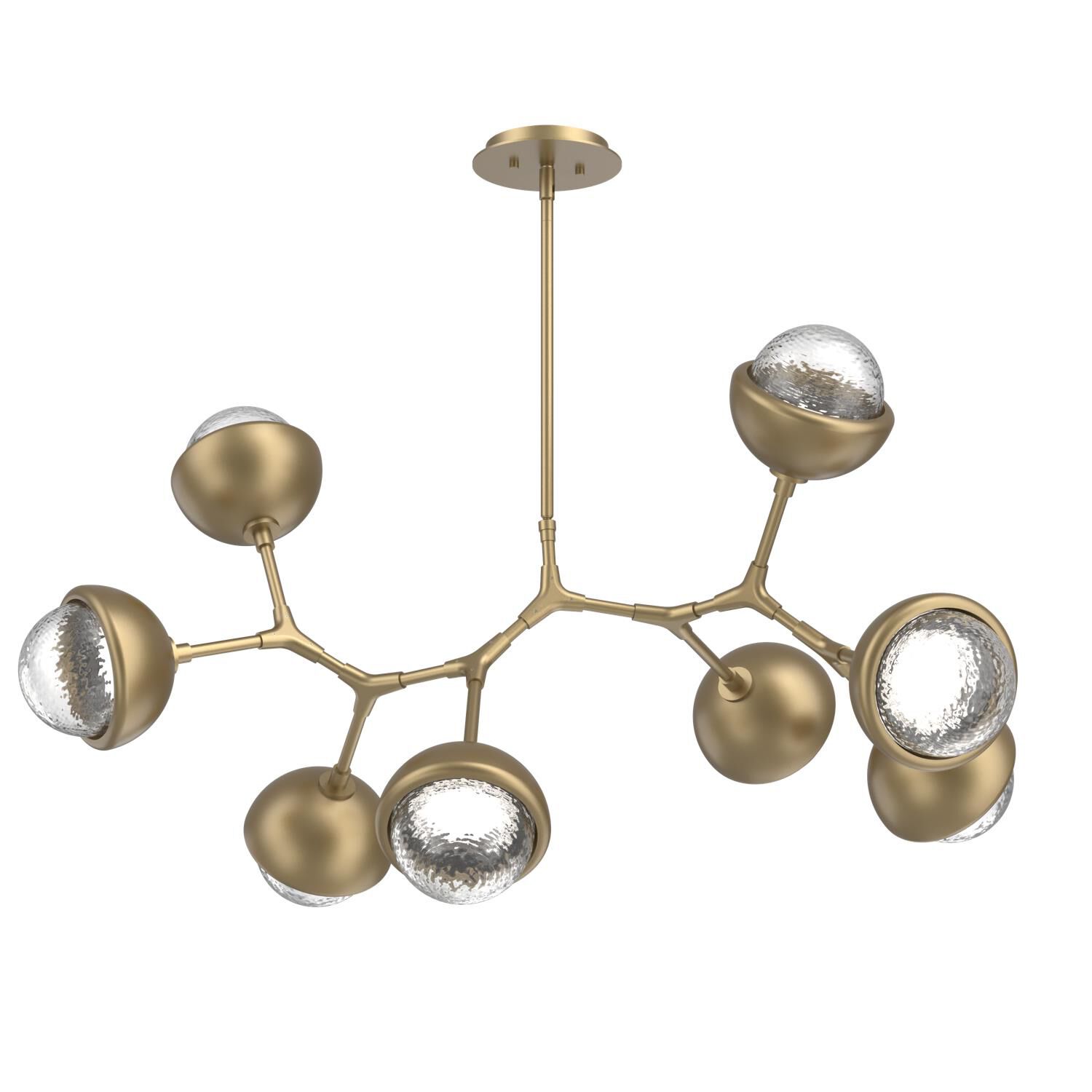 Levi Wilson Cabochon 38 Inch Linear Suspension Light by Hammerton Studio