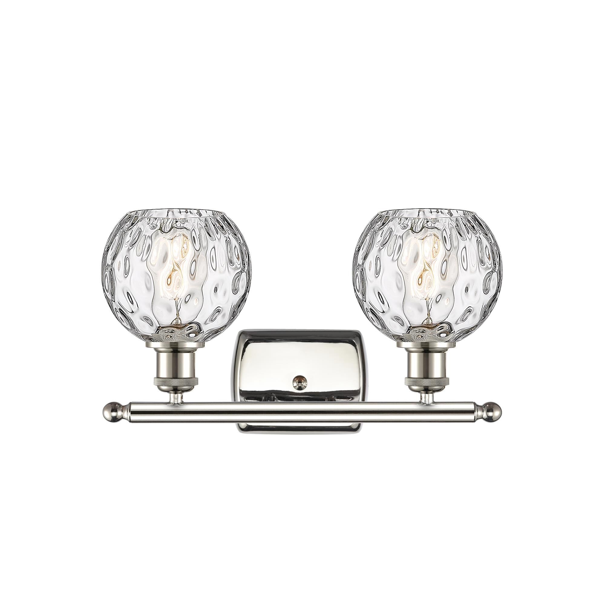 Shown in Polished Nickel finish and Clear glass