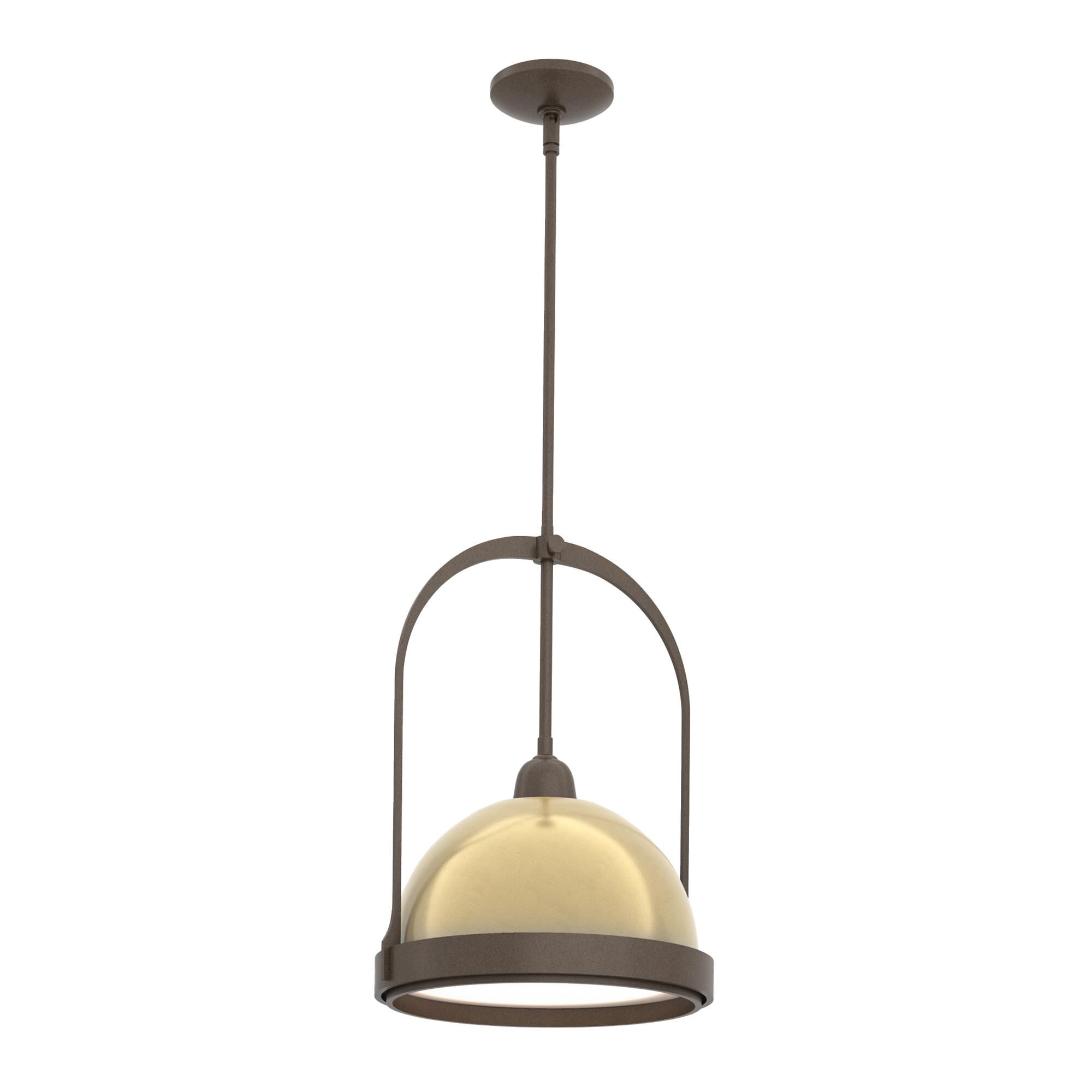 Shown in Bronze finish and Modern Brass accent