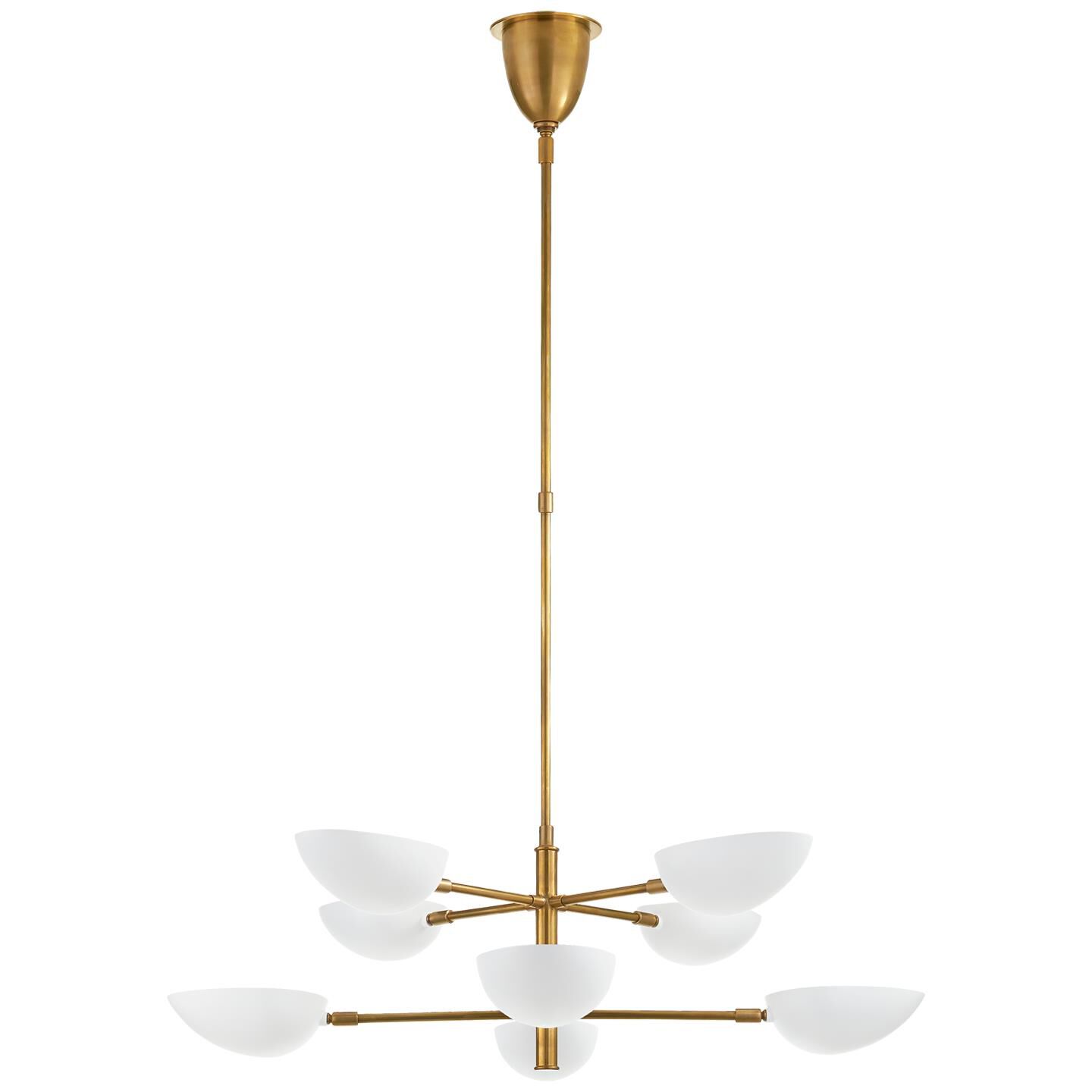 AERIN Graphic 38 Inch 8 Light Chandelier by Visual Comfort Signature Collection