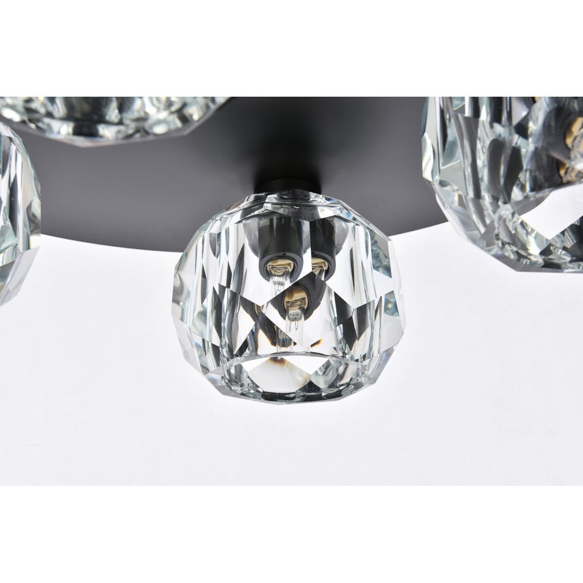 Shown in Black  finish and RC Clear crystal and Clear glass