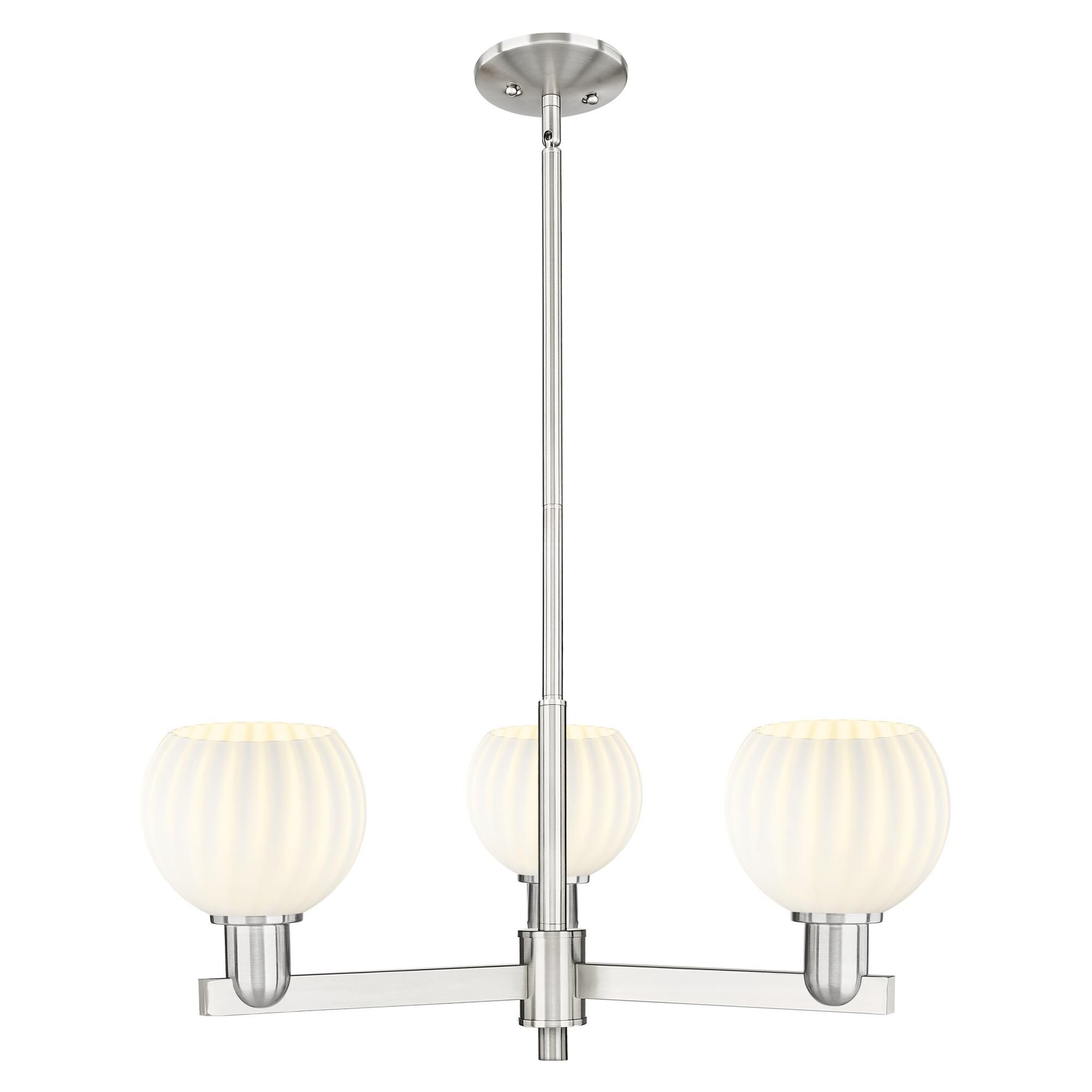 Bruno Marashlian White Venetian 28 Inch Chandelier by Innovations Lighting