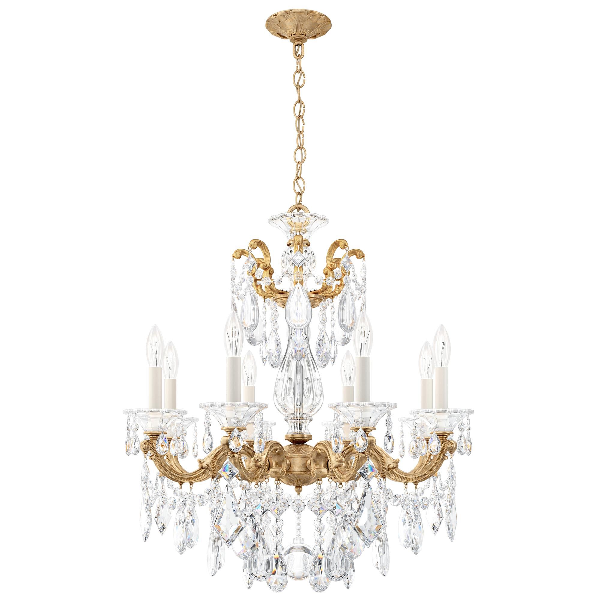 Shown in French Gold finish and Clear Radiance crystal