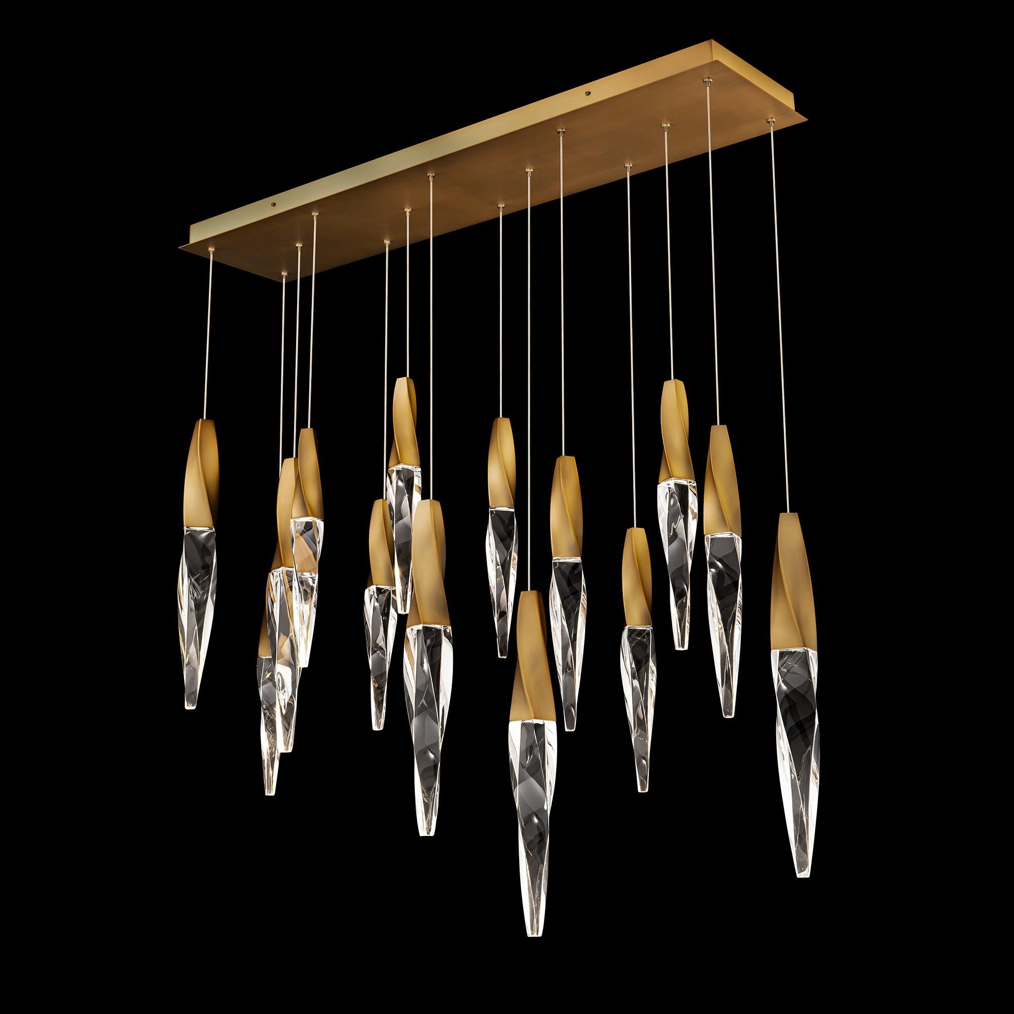 Kindjal Linear Suspension Light by Schonbek Beyond