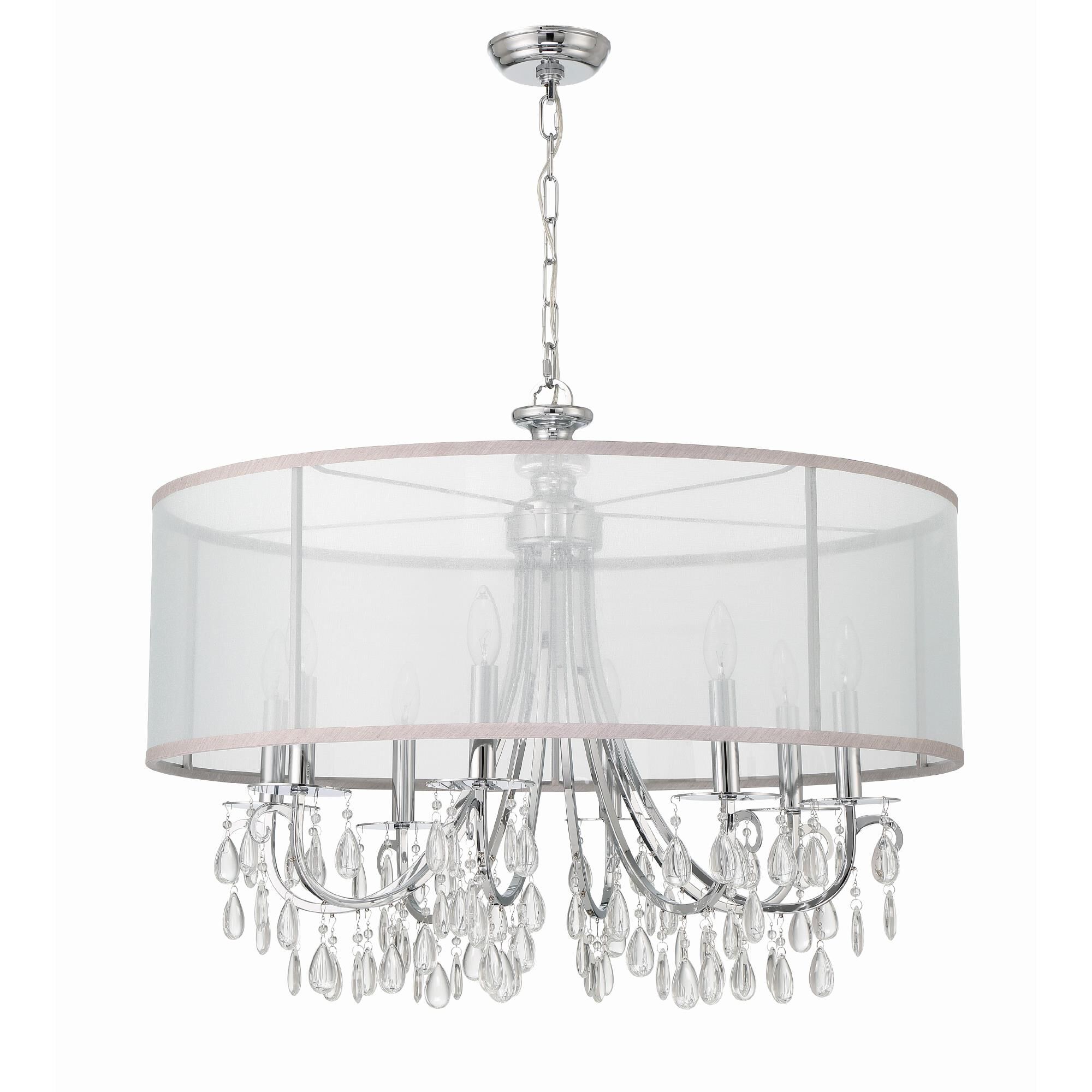 Hampton 32 Inch 8 Light Chandelier by Crystorama