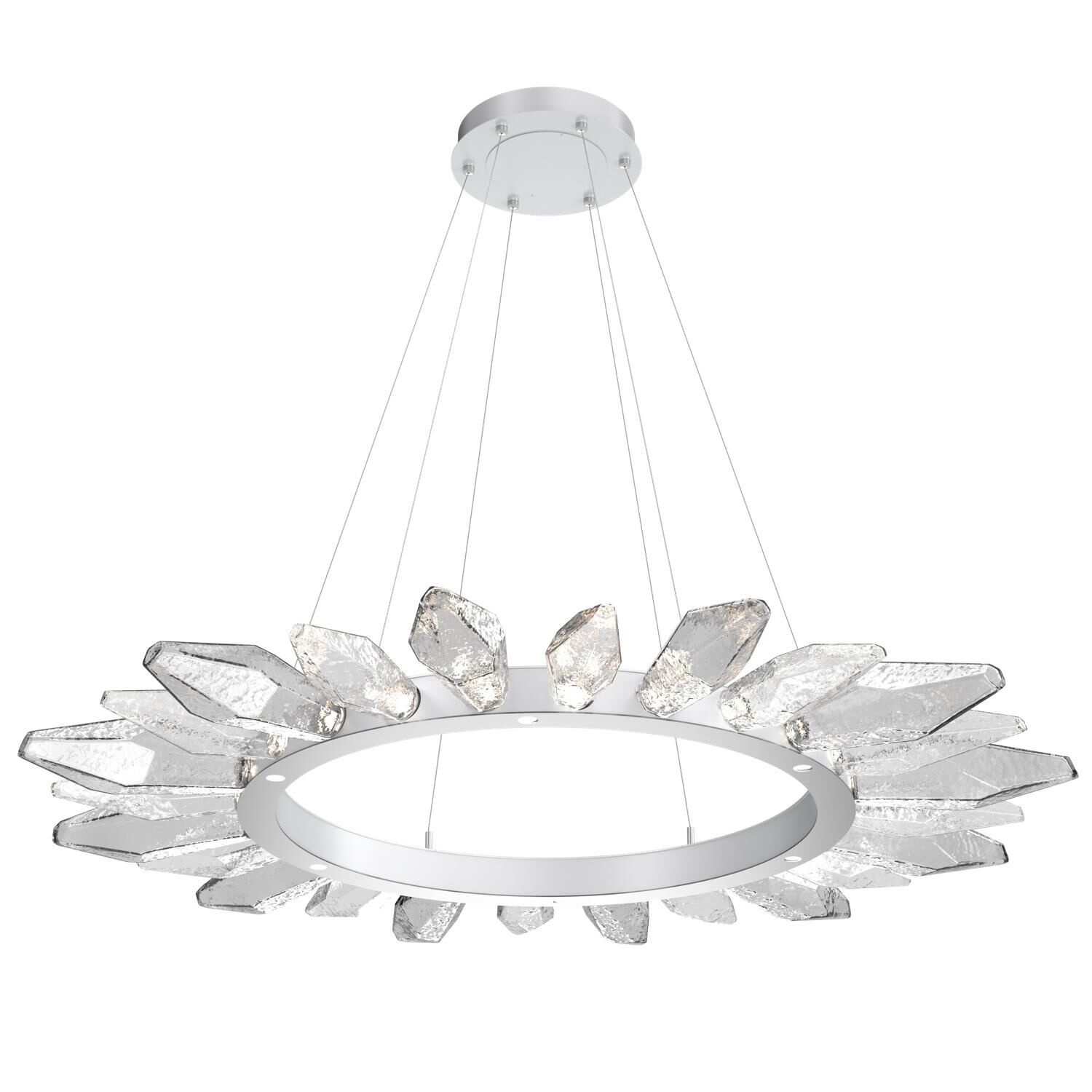 Rock Crystal 56 Inch 30 Light LED Chandelier by Hammerton Studio