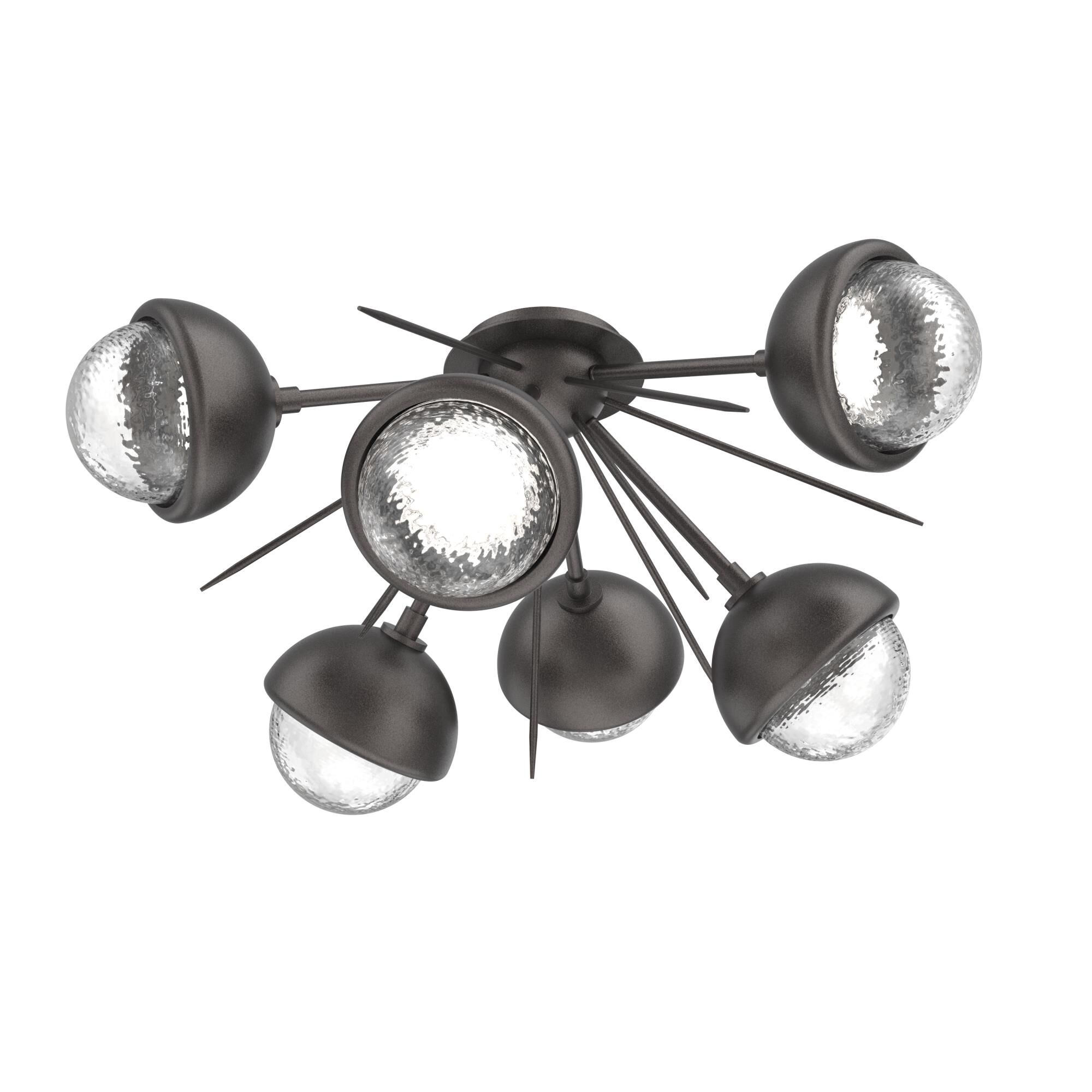 Shown in Graphite finish and Clear glass and Metal Shade Matching Finish accent