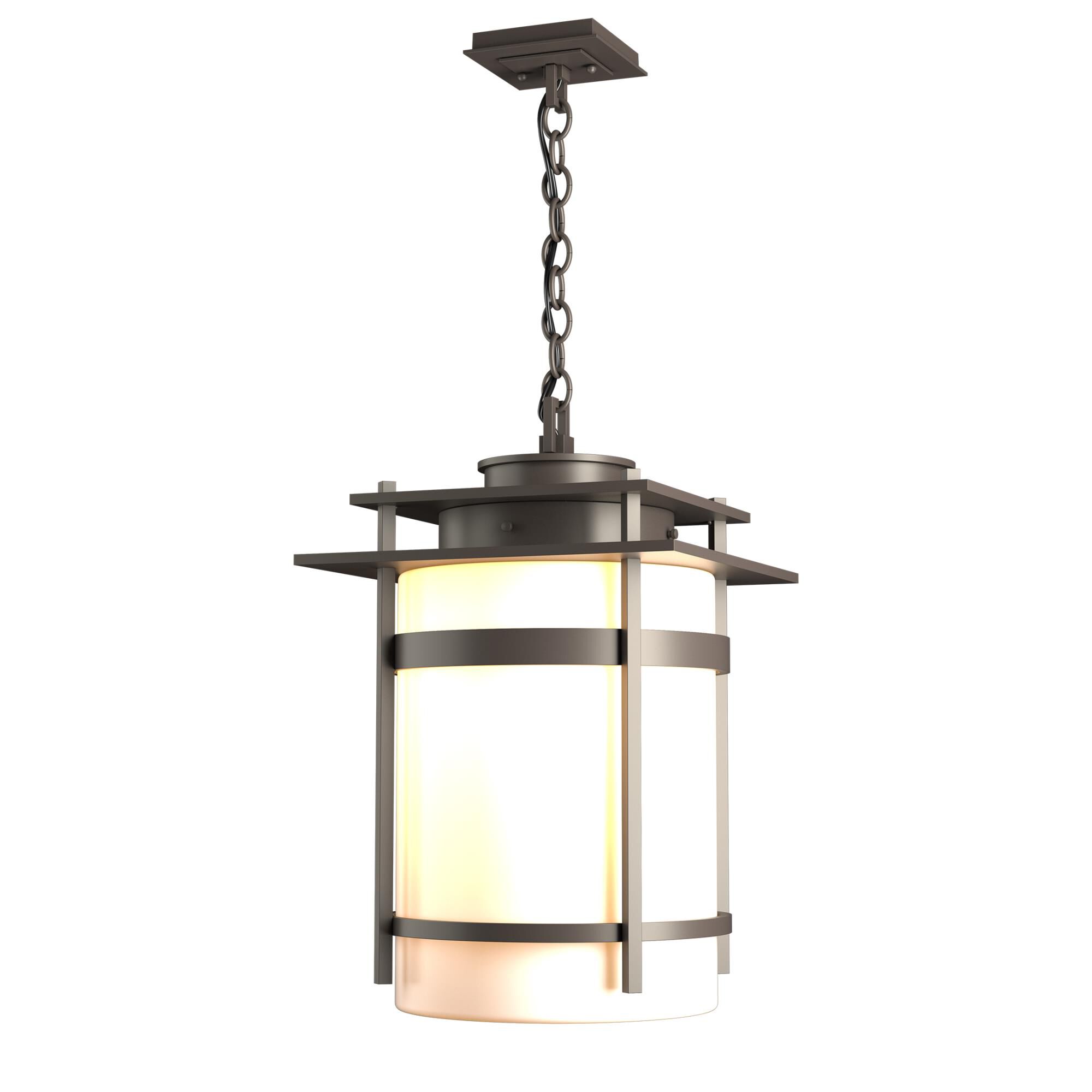 Hubbardton Forge Banded 22 Inch Tall Outdoor Hanging Lantern