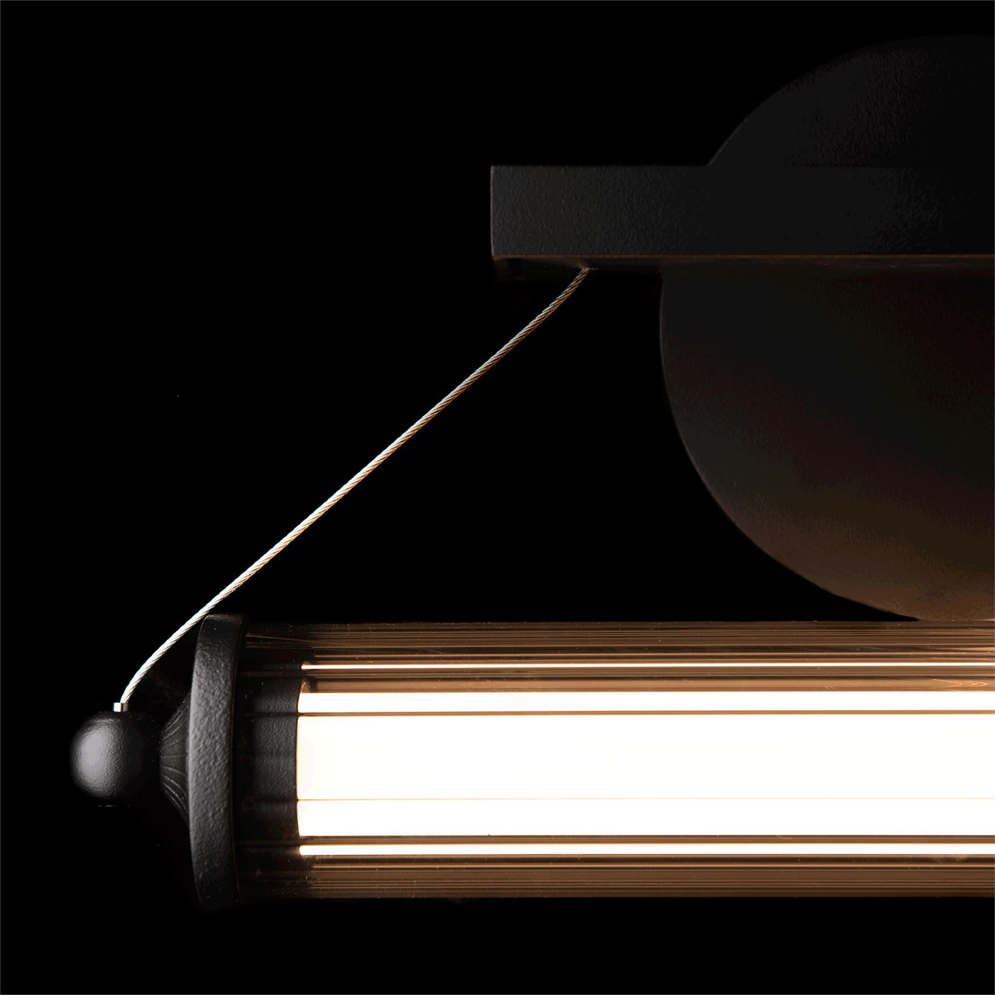 Shown in Black finish and Clear glass and Wood Black accent