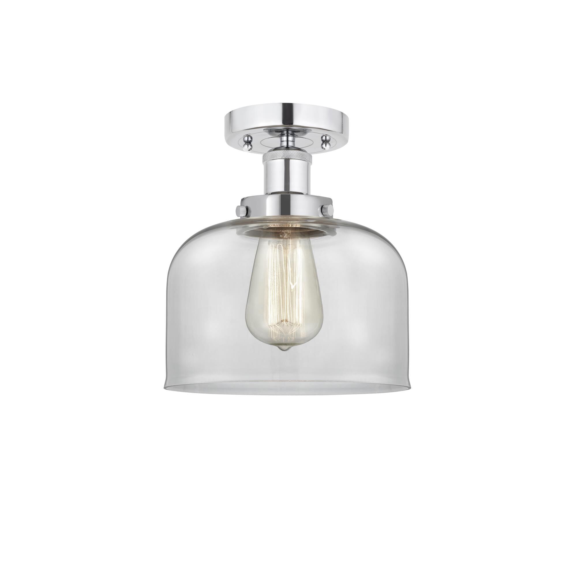 Shown in Polished Chrome, Clear finish and Clear glass and Clear Glass shade