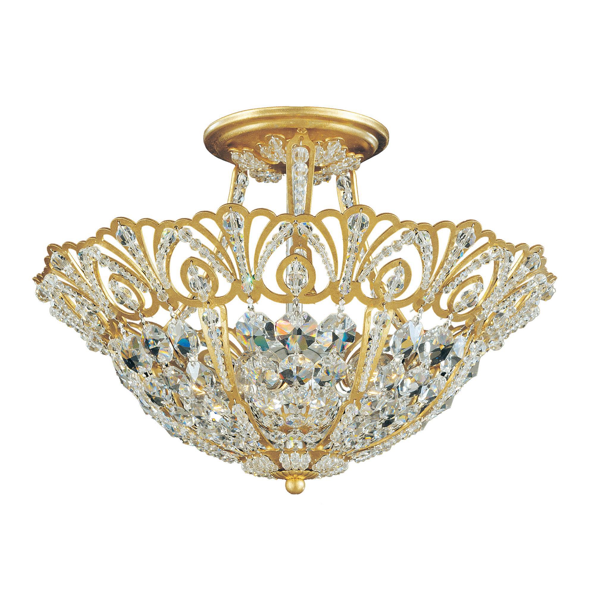 Shown in Heirloom Gold finish and Clear Radiant crystal