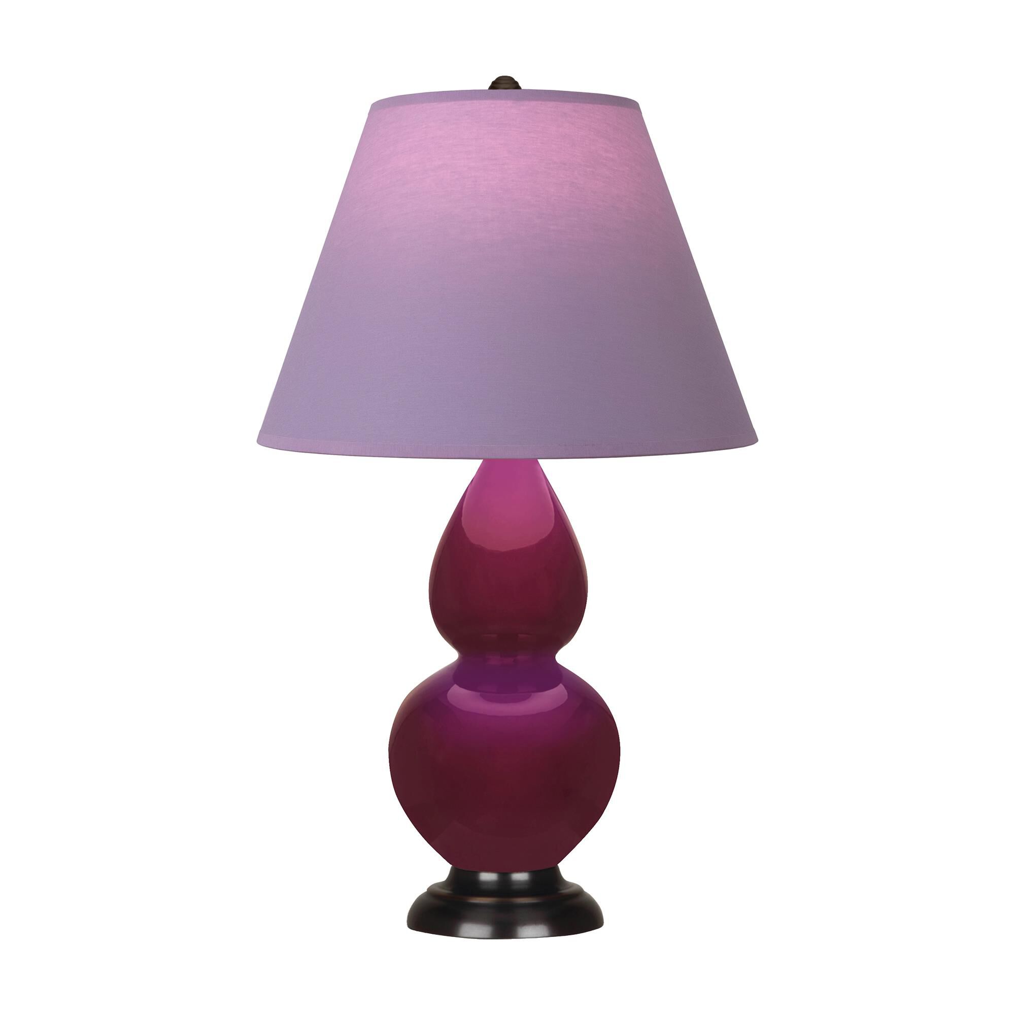 Shown in Sugar Plum finish and Lavender with Plum Lining shade and Deep Patina Bronze accent