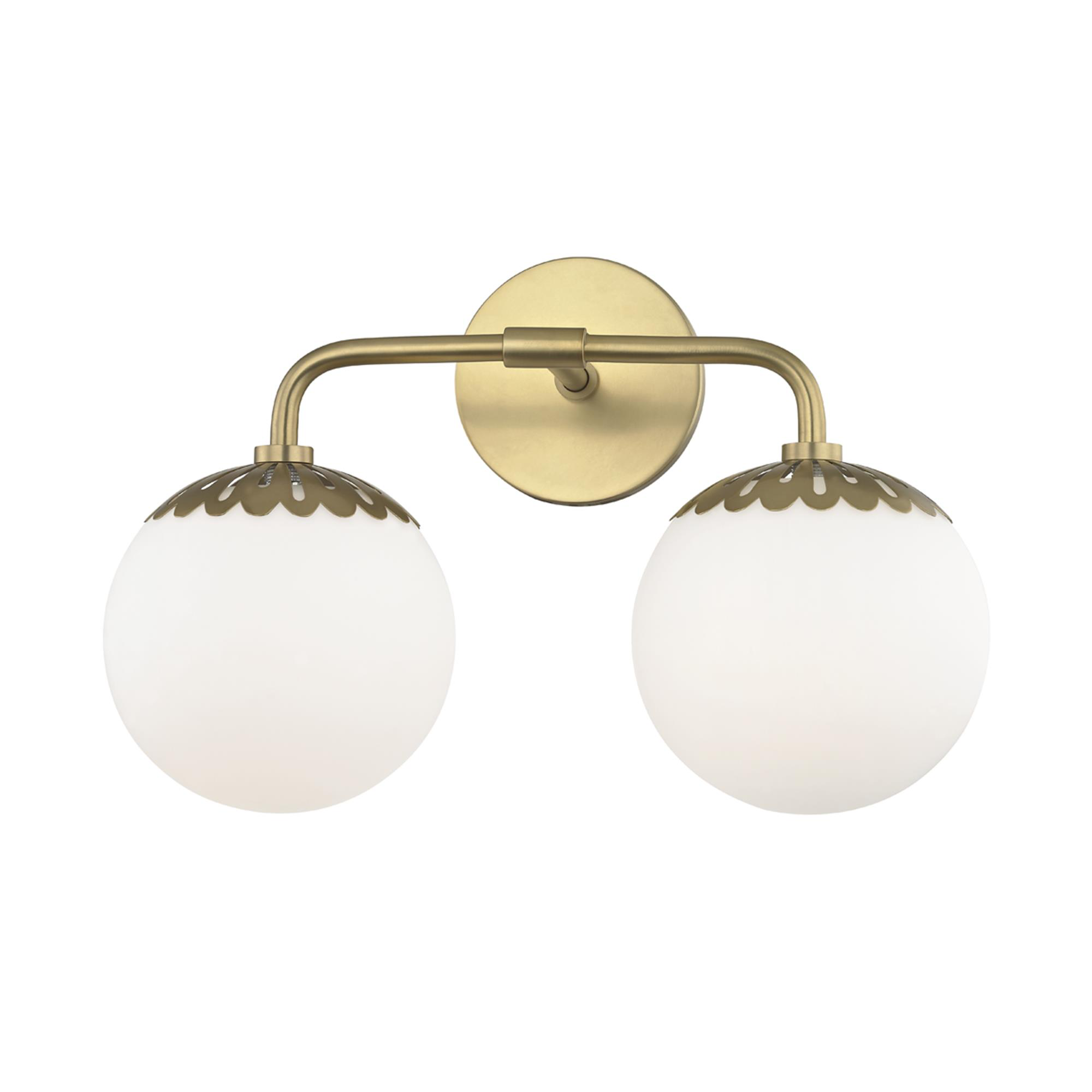 Paige 15 Inch 2 Light Bath Vanity Light,