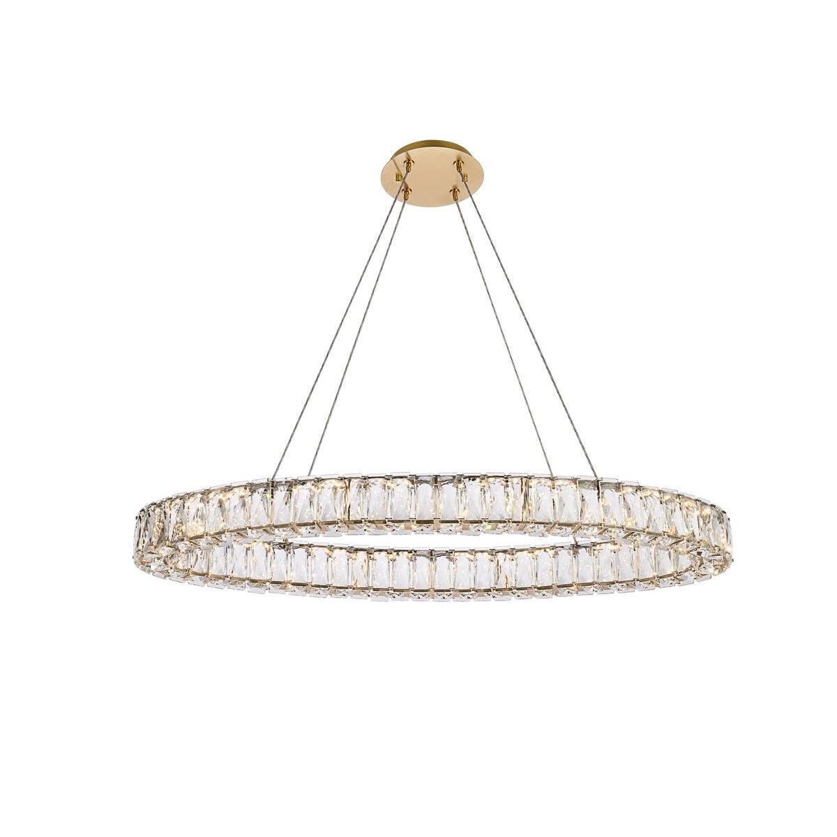 Monroe Linear Suspension Light by Elegant Lighting