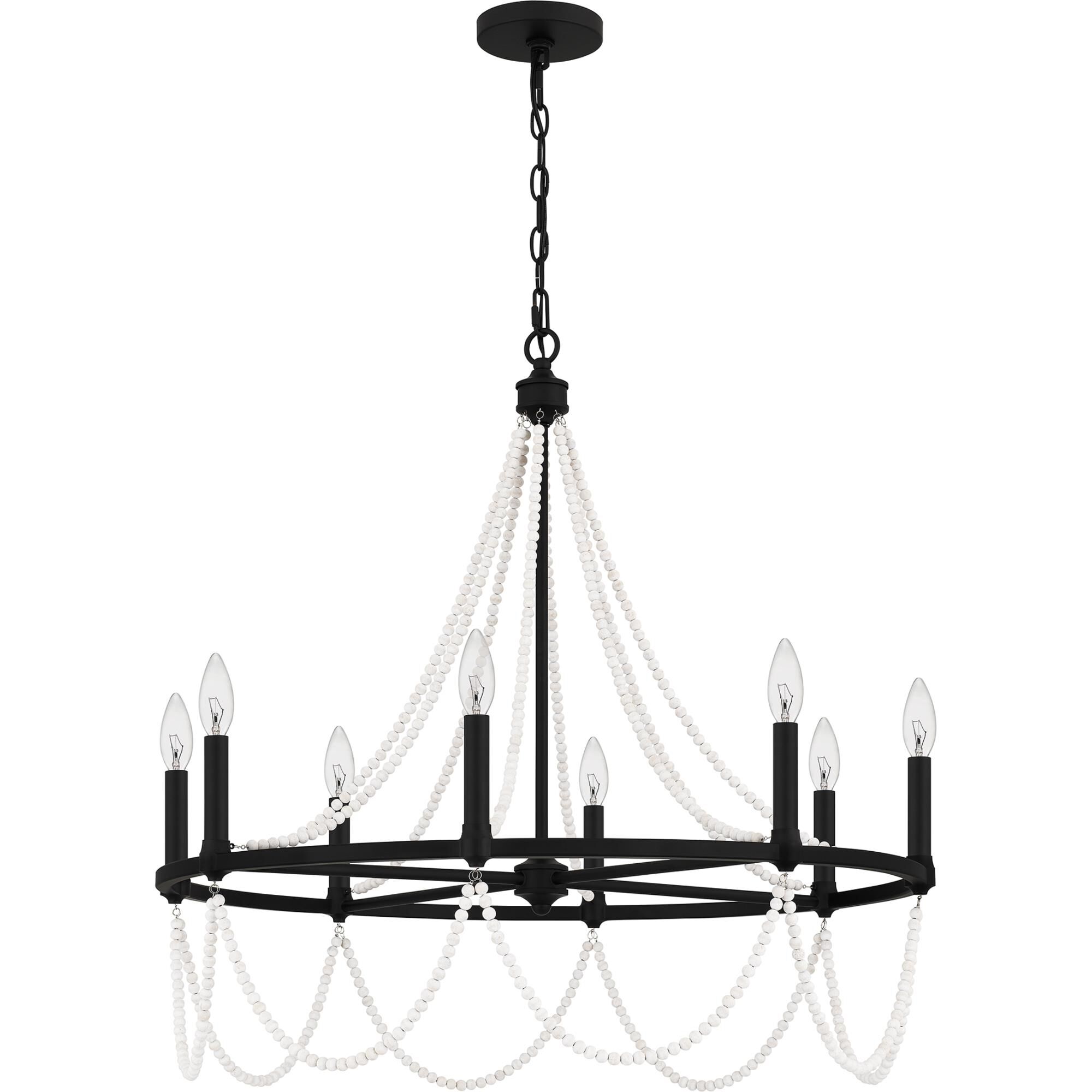 Brigitta 30 Inch 8 Light Chandelier by Quoizel