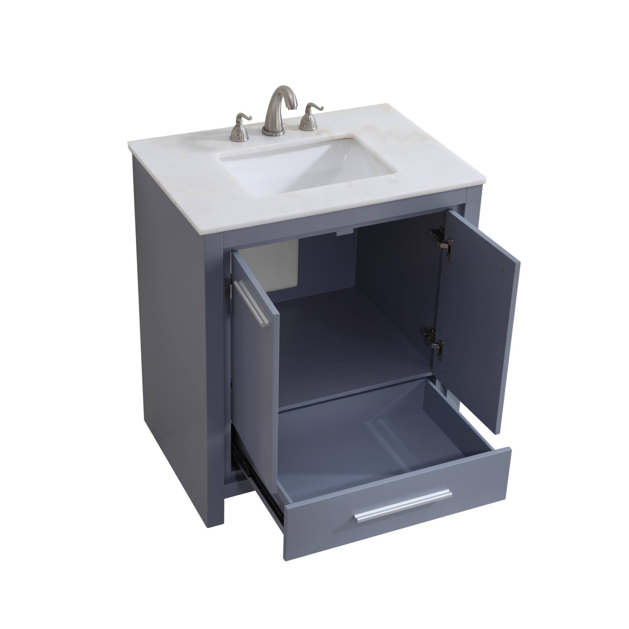 Shown in Grey finish