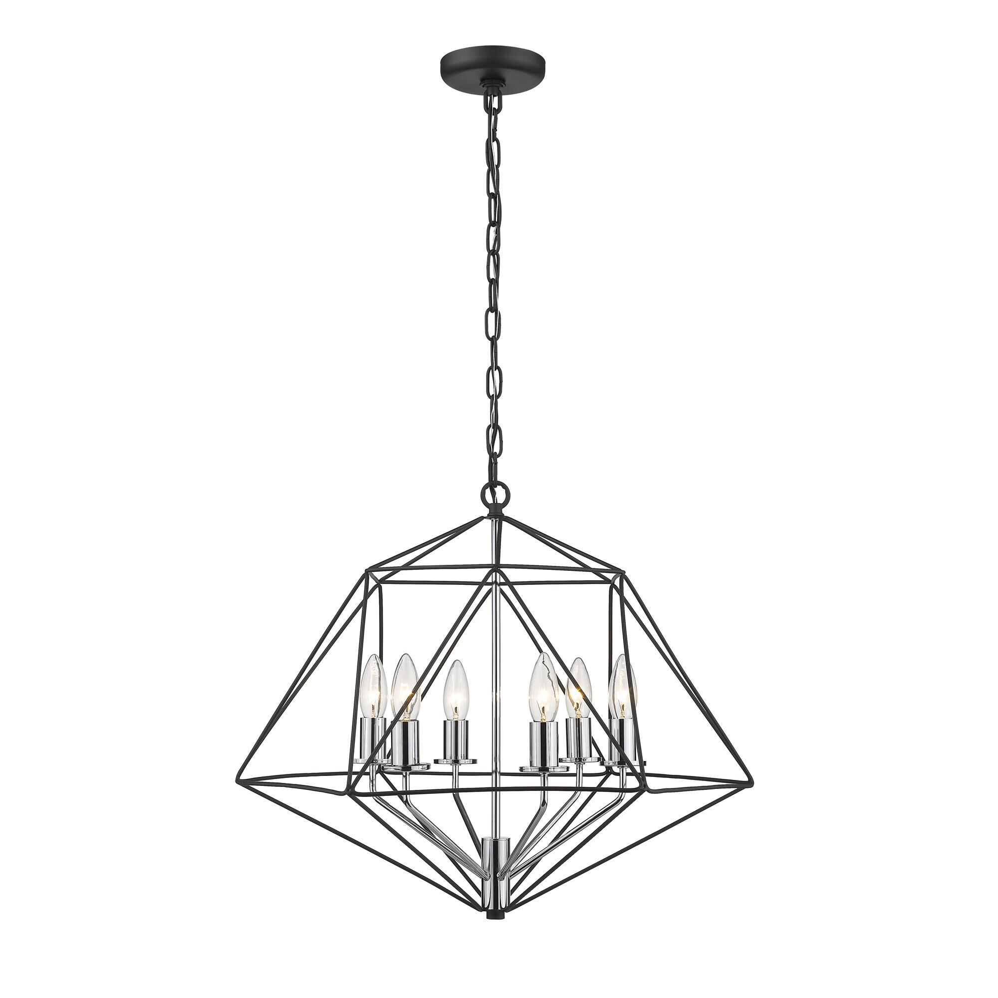 Shown in Matte Black + Chrome finish and Steel glass and Steel shade