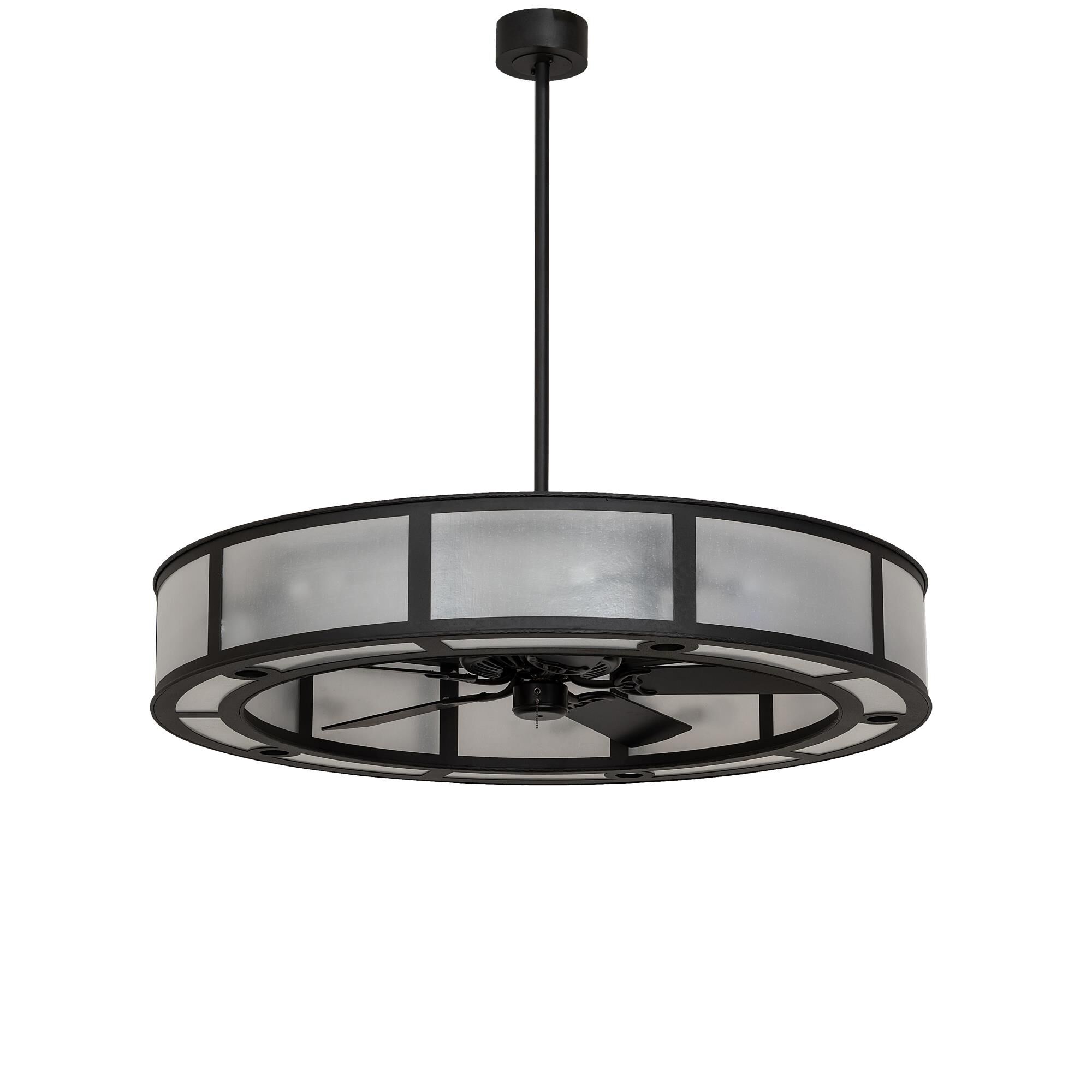 Shown in Wrought Iron finish and Seeded  Or Acrylic glass