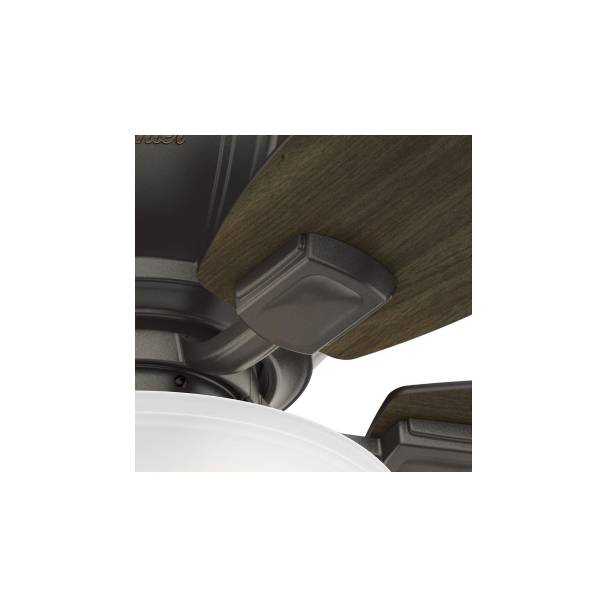 Kenbridge 52 Inch Flush Mount Fan with Light Kit by Hunter Fan