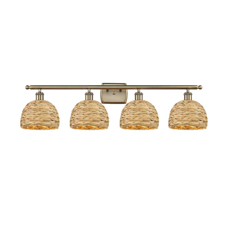 Bruno Marashlian Woven Rattan 38 Inch Bath Vanity Light by Innovations Lighting