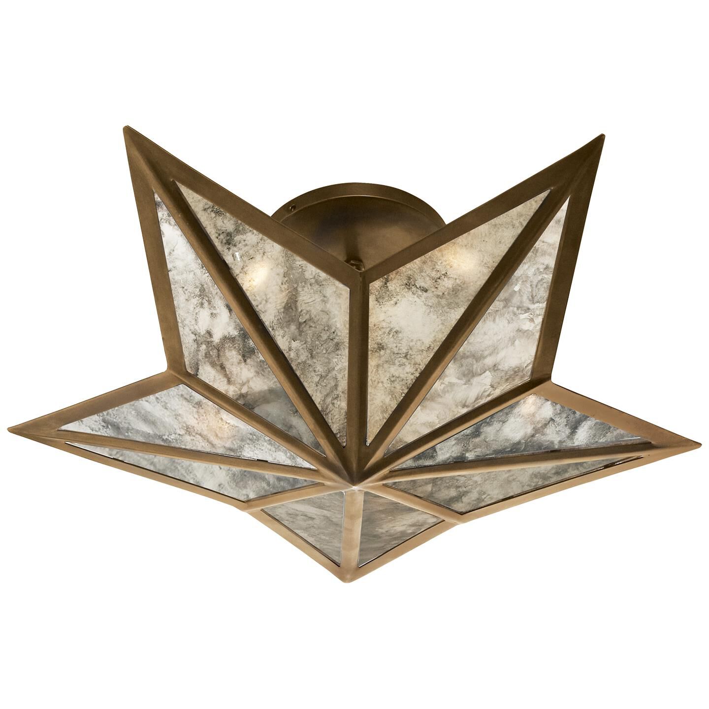 Constellation 19 Inch 3 Light Flush Mount by Visual Comfort Signature Collection