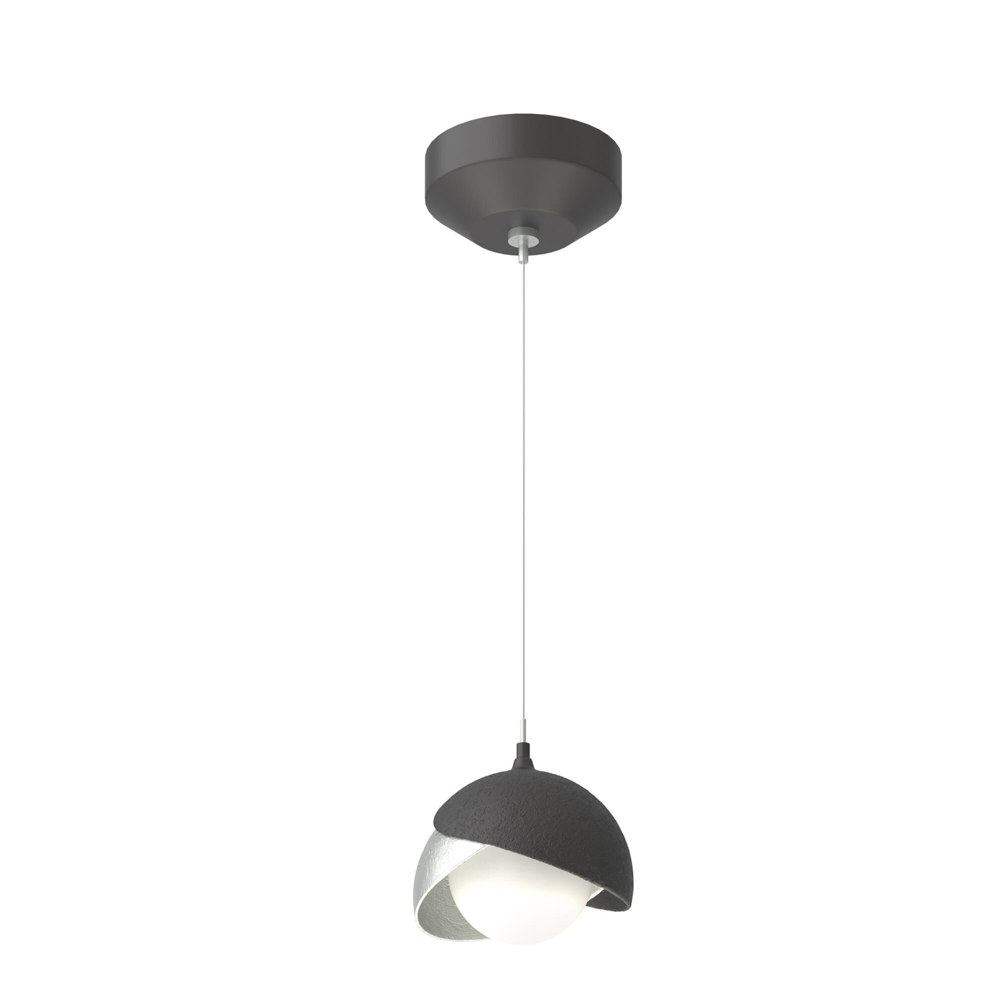 Shown in Black finish and Opal glass and Vintage Platinum  accent