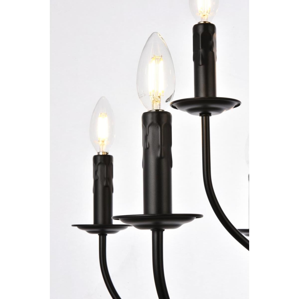 Westley 28 Inch 9 Light Chandelier by Elegant Lighting