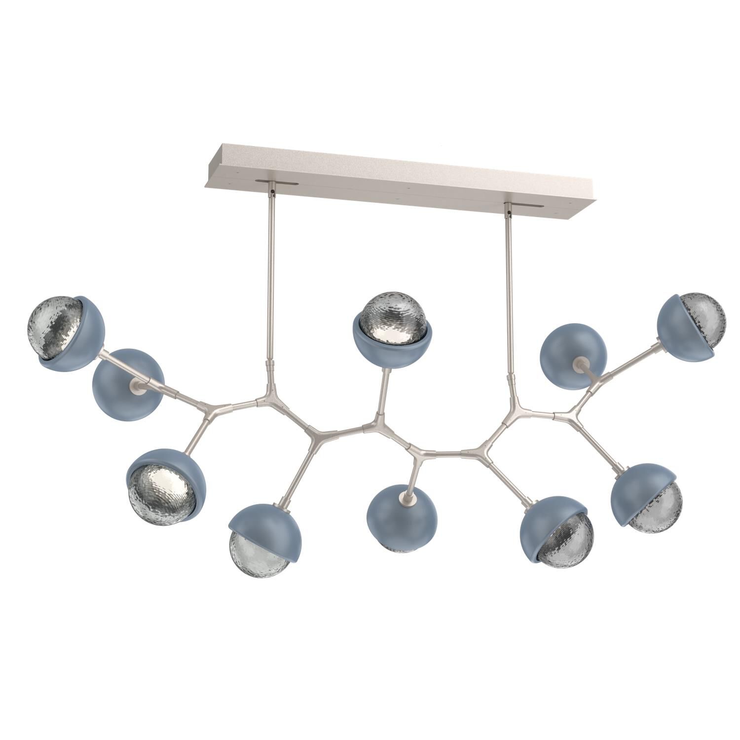 Levi Wilson Cabochon 56 Inch Linear Suspension Light by Hammerton Studio