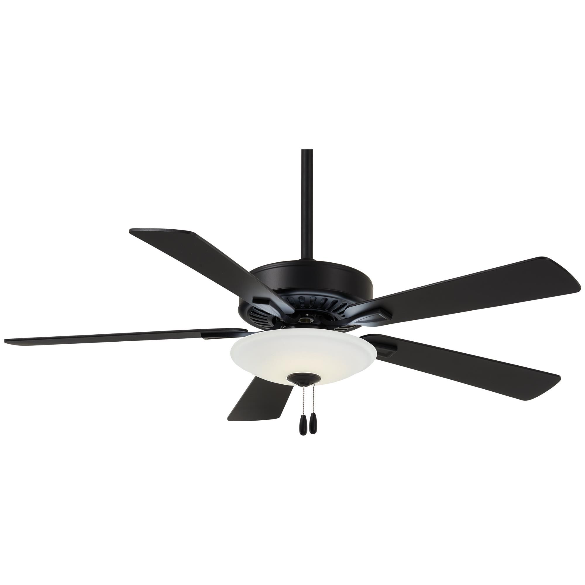 Shown in Coal finish and Frosted White glass