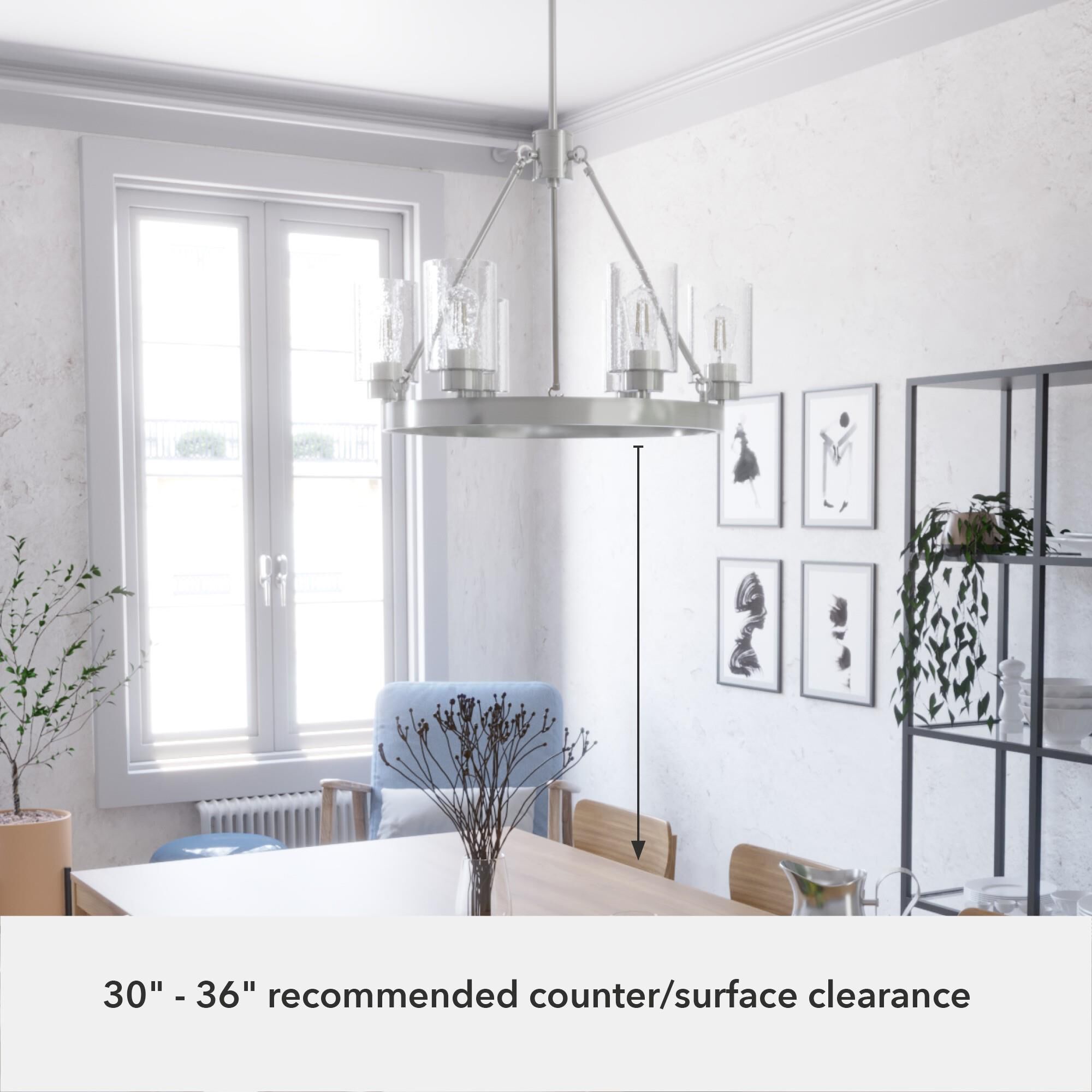 Hartland 24 Inch 6 Light Chandelier by Hunter Fan