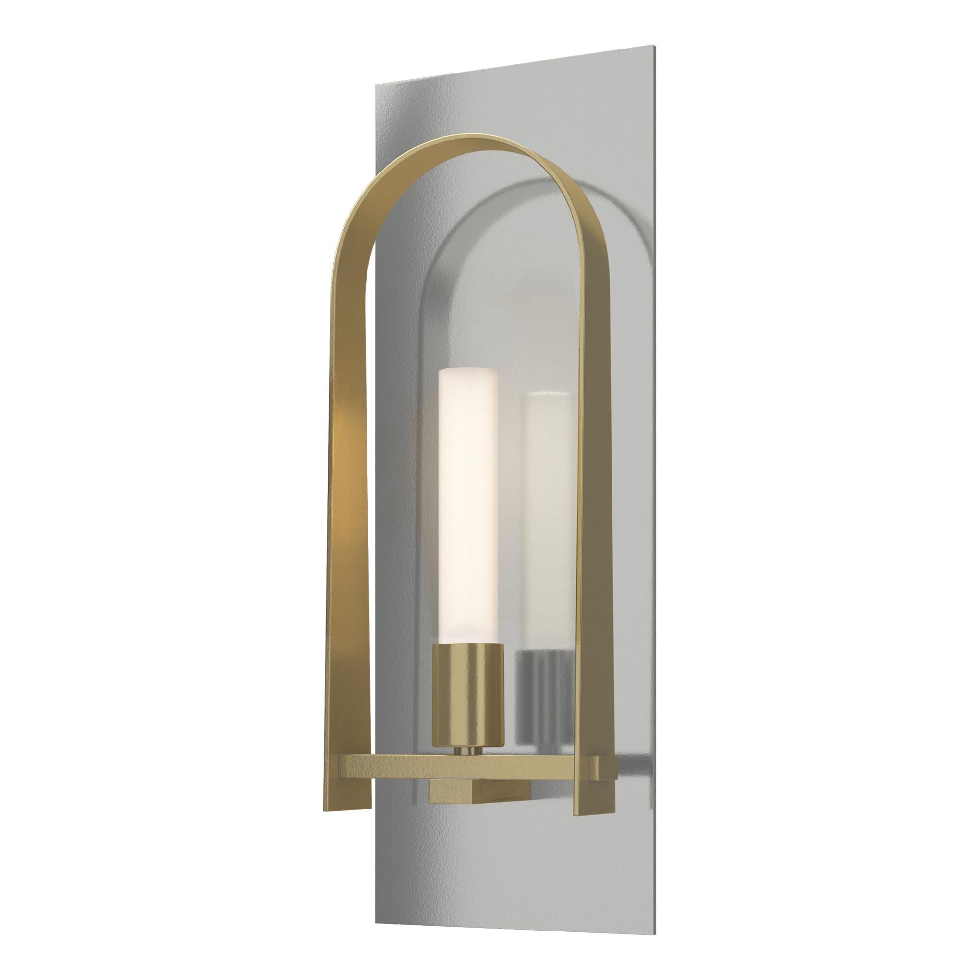 Shown in Sterling finish and Frosted glass and Frosted Glass shade