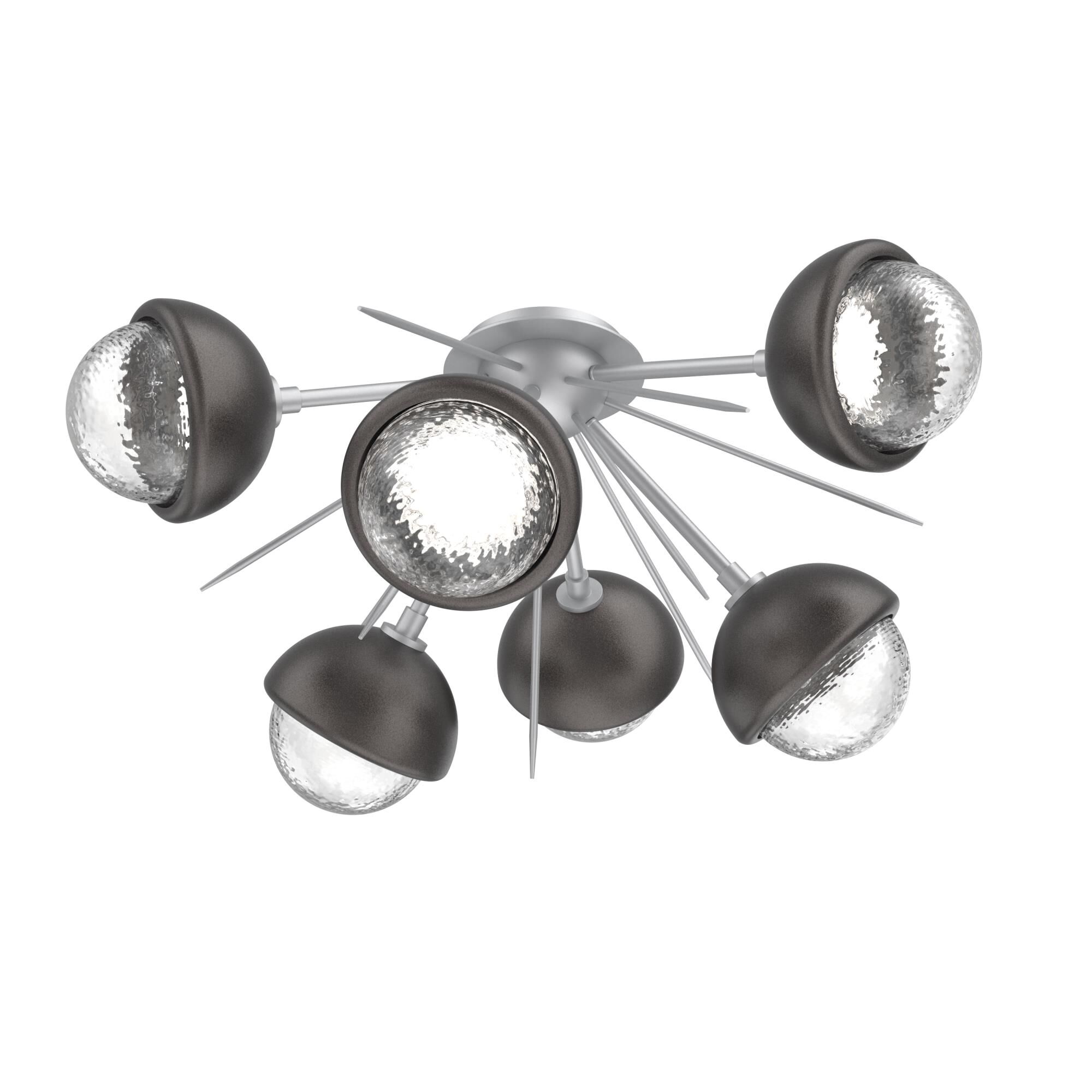 Levi Wilson Cabochon 28 Inch Semi Flush Mount by Hammerton Studio