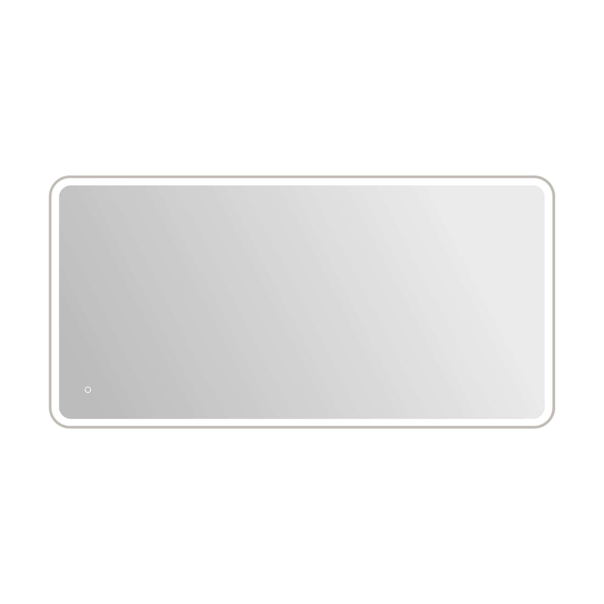 Harmoni 72 Inch Round LED Lighted Mirror by Elegant Decor