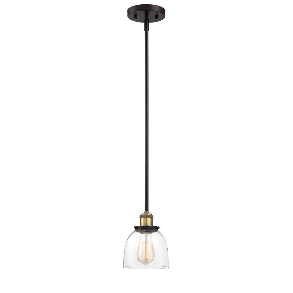 Shown in Vintage Bronze finish and Clear glass and Clear Glass shade