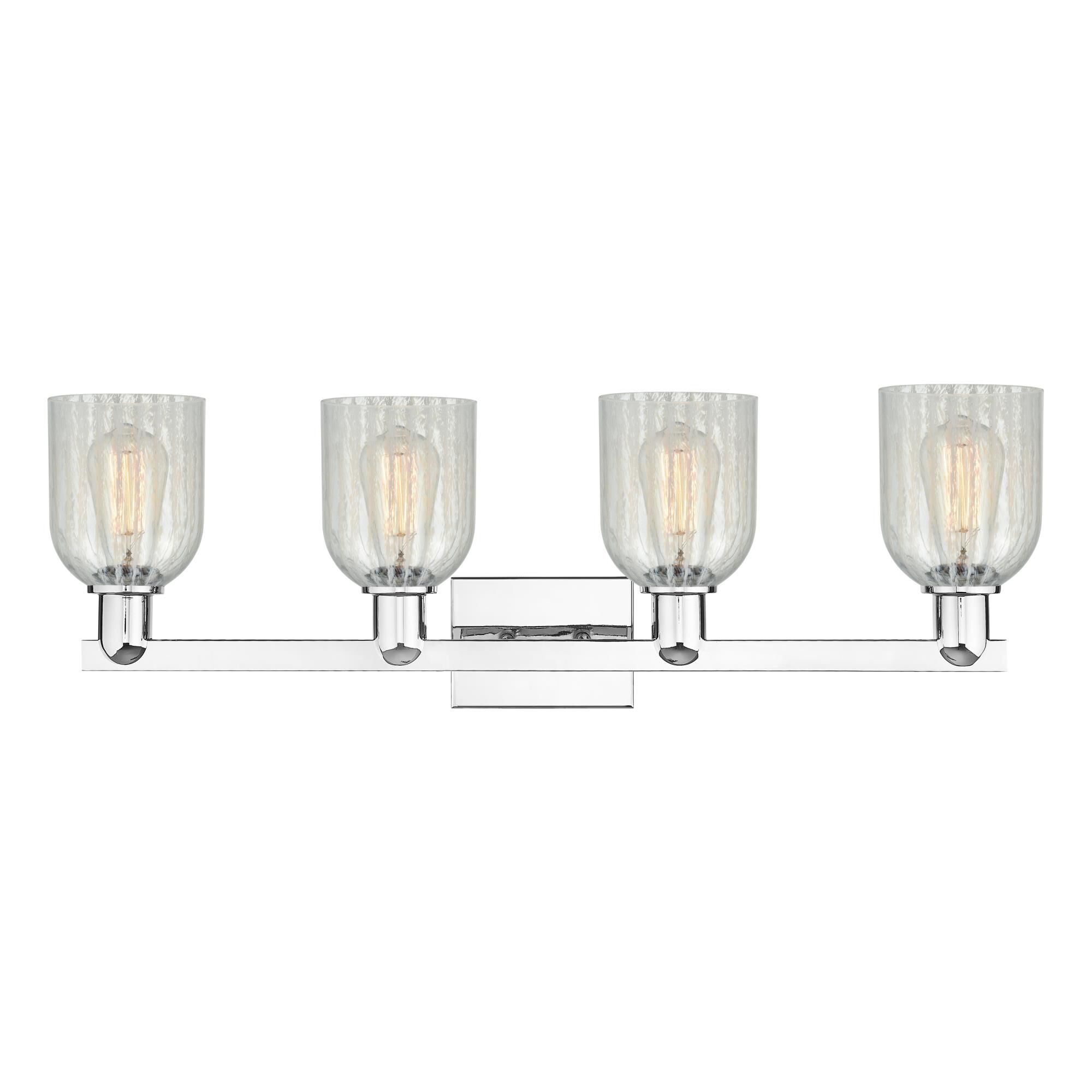 Shown in Polished Chrome finish and Mouchette glass