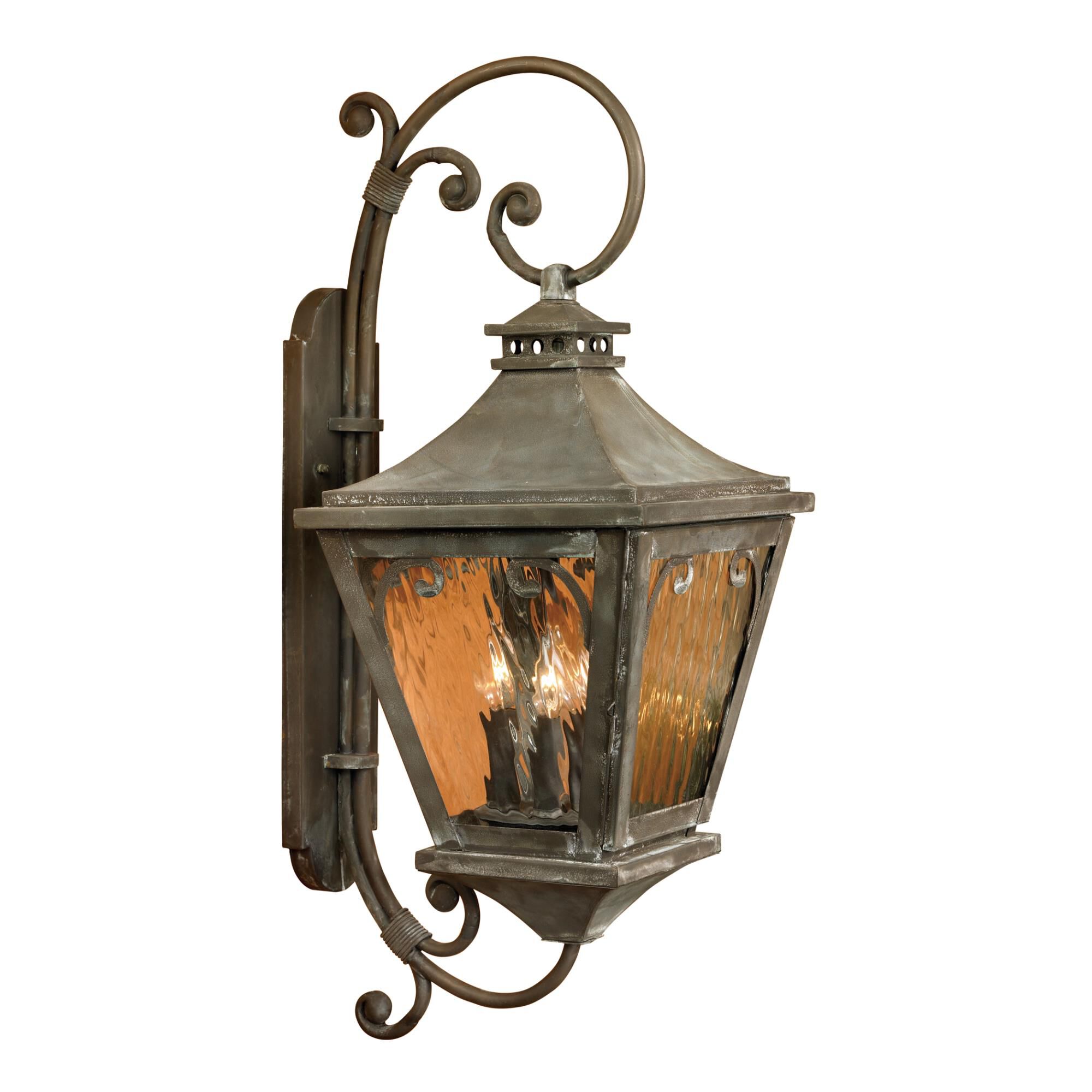 Manor 33 Inch Tall 3 Light Outdoor Wall Light by ELK Lighting