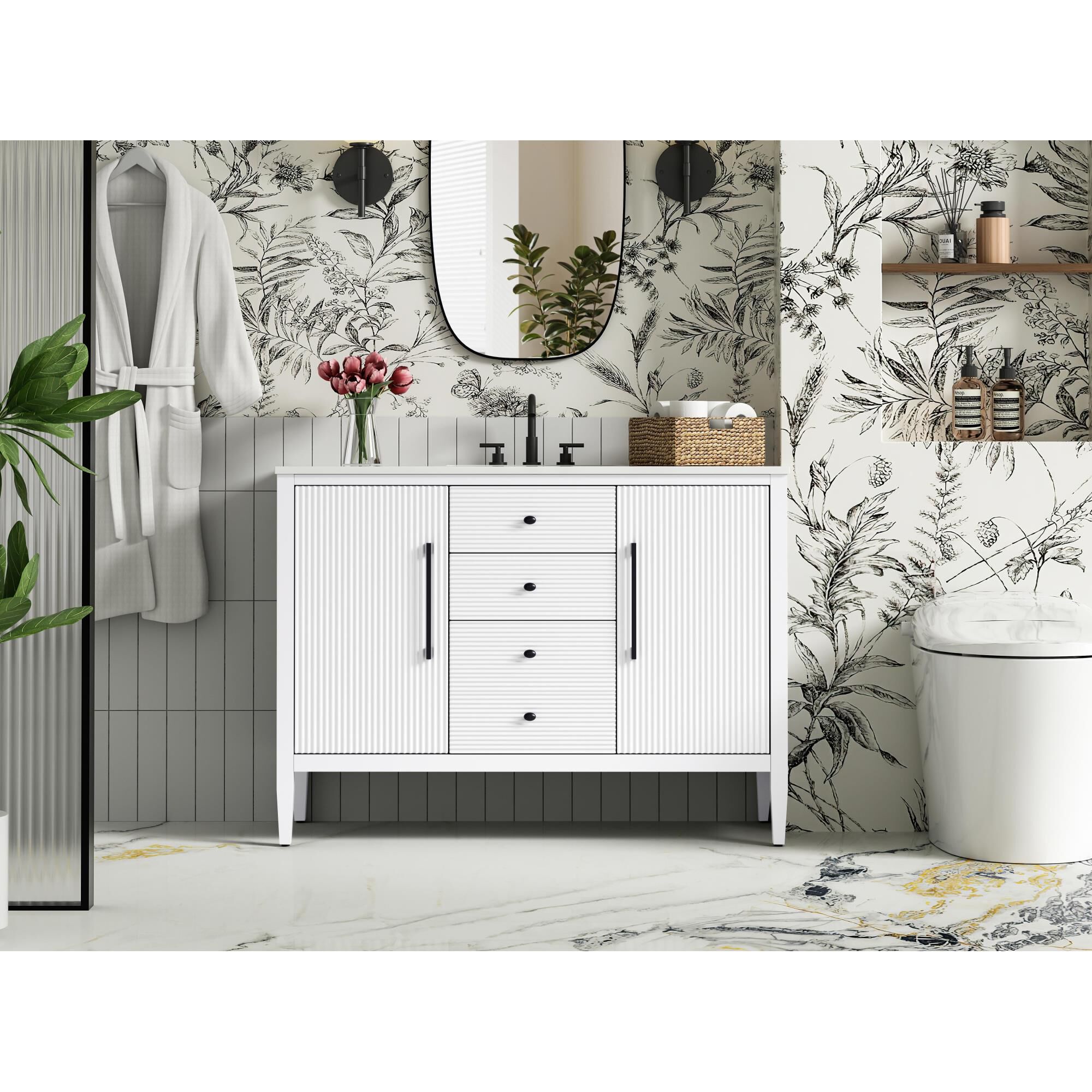 Blakely 48 Inch Bath Vanity by Elegant Dcor