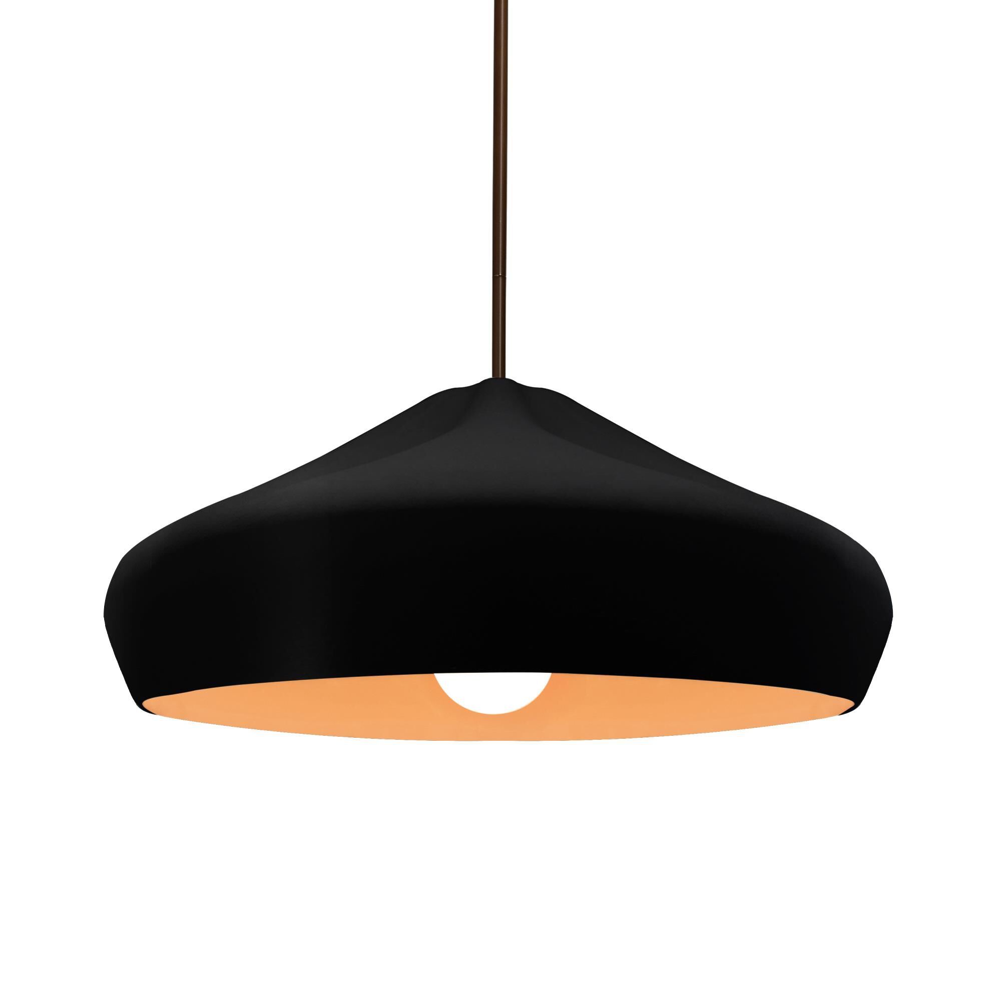 Shown in Dark Bronze finish and Carbon Matte Black with Champagne Gold Internal shade