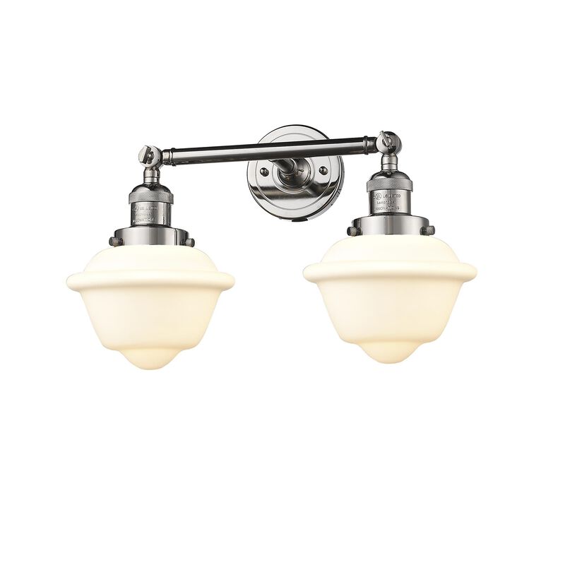 Bruno Marashlian Small Oxford 17 Inch 2 Light Bath Vanity Light by Innovations Lighting