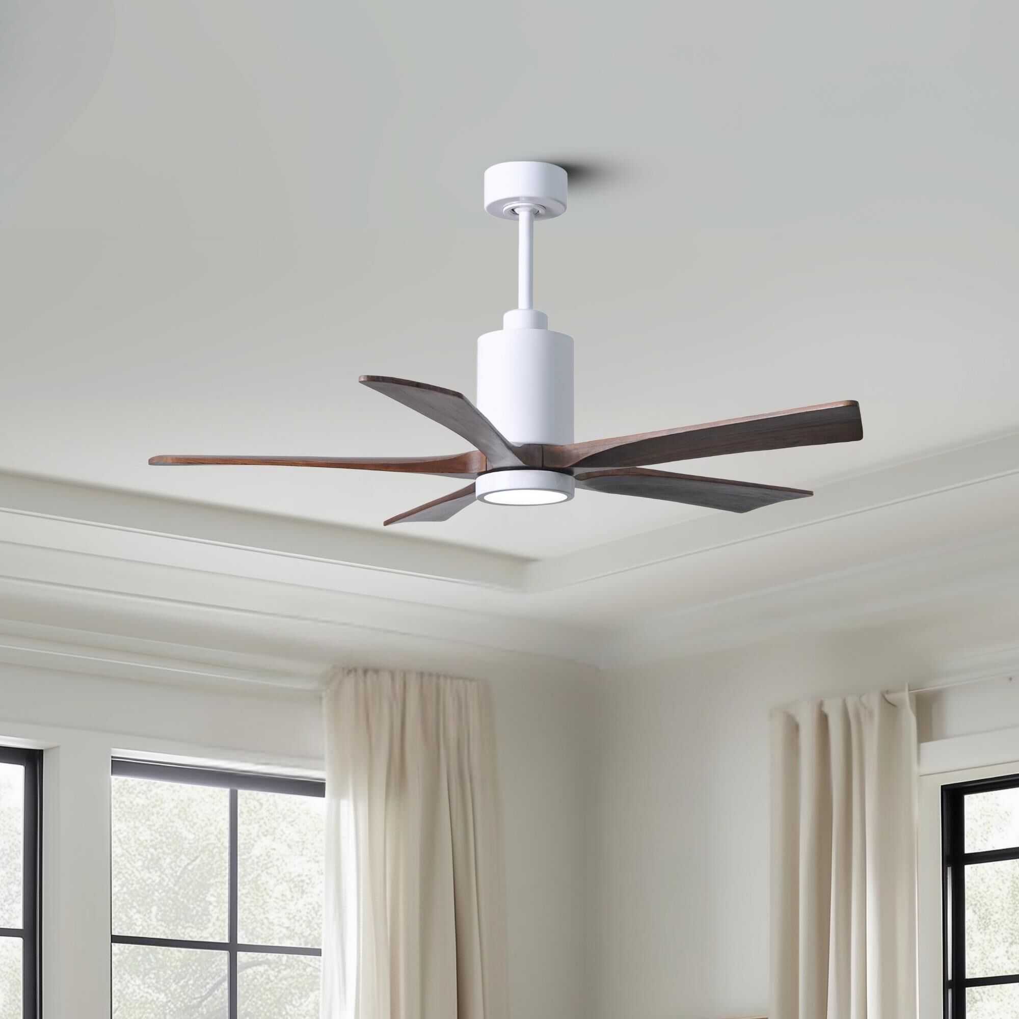 Patricia 52 Inch Ceiling Fan with Light Kit by Matthews Fan Company
